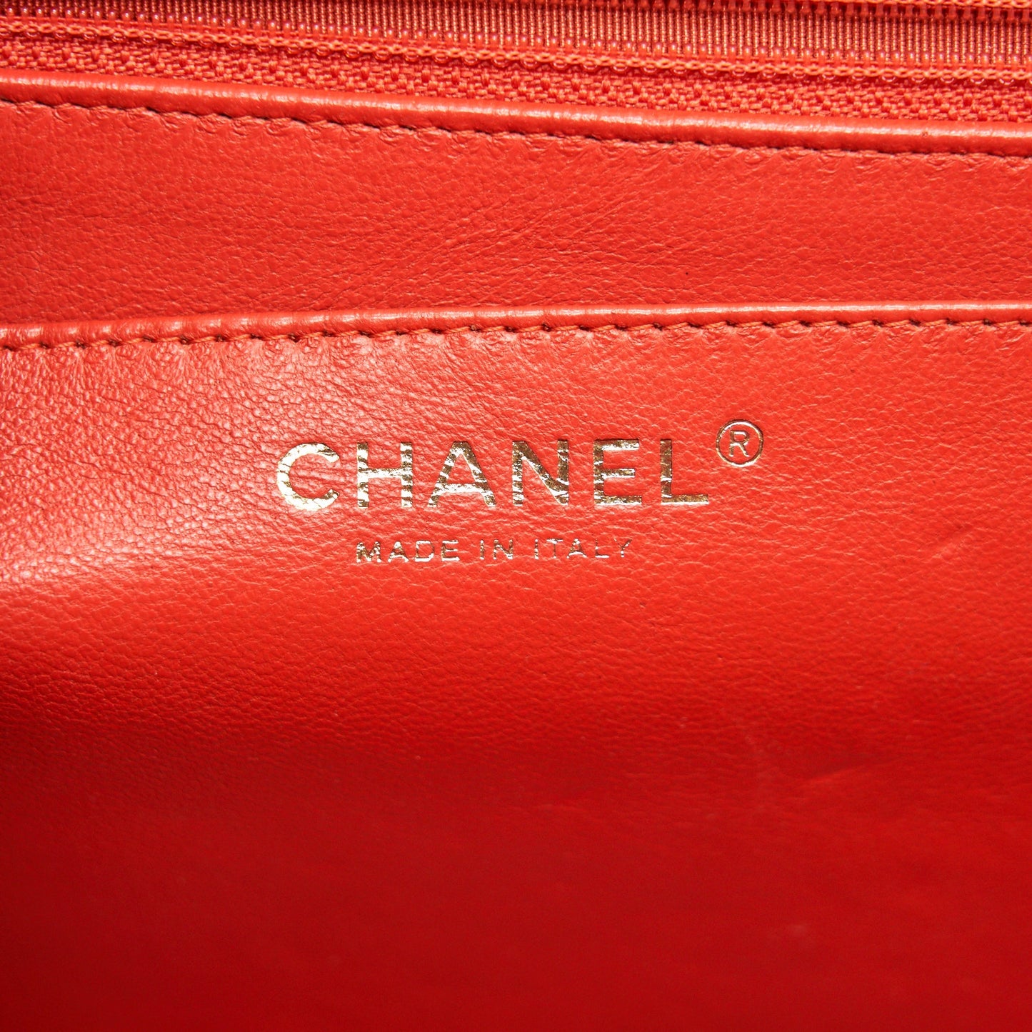 CHANEL CLASSIC SINGLE FLAP JUMBO BAG ORANGE LAMBSKIN GHW