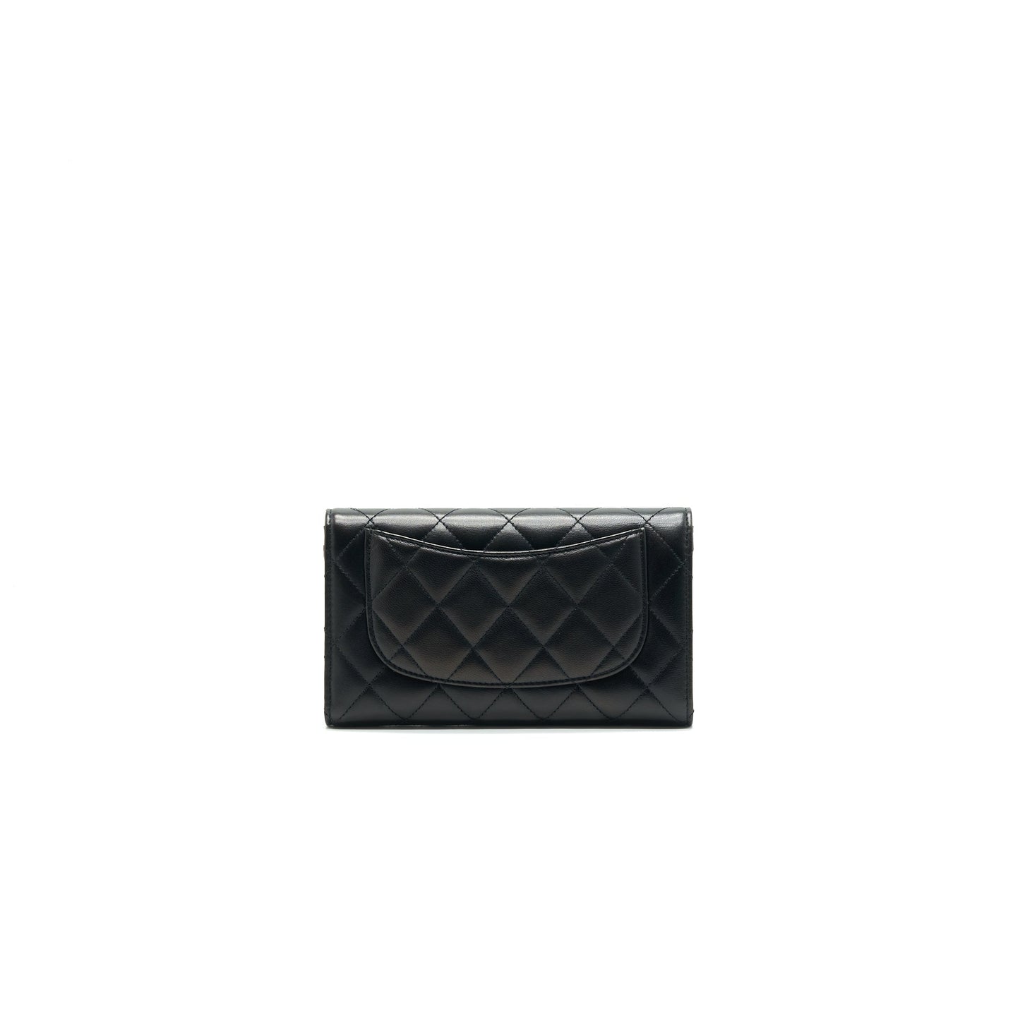 Chanel Classic Flap Wallet Lambskin Black SHW