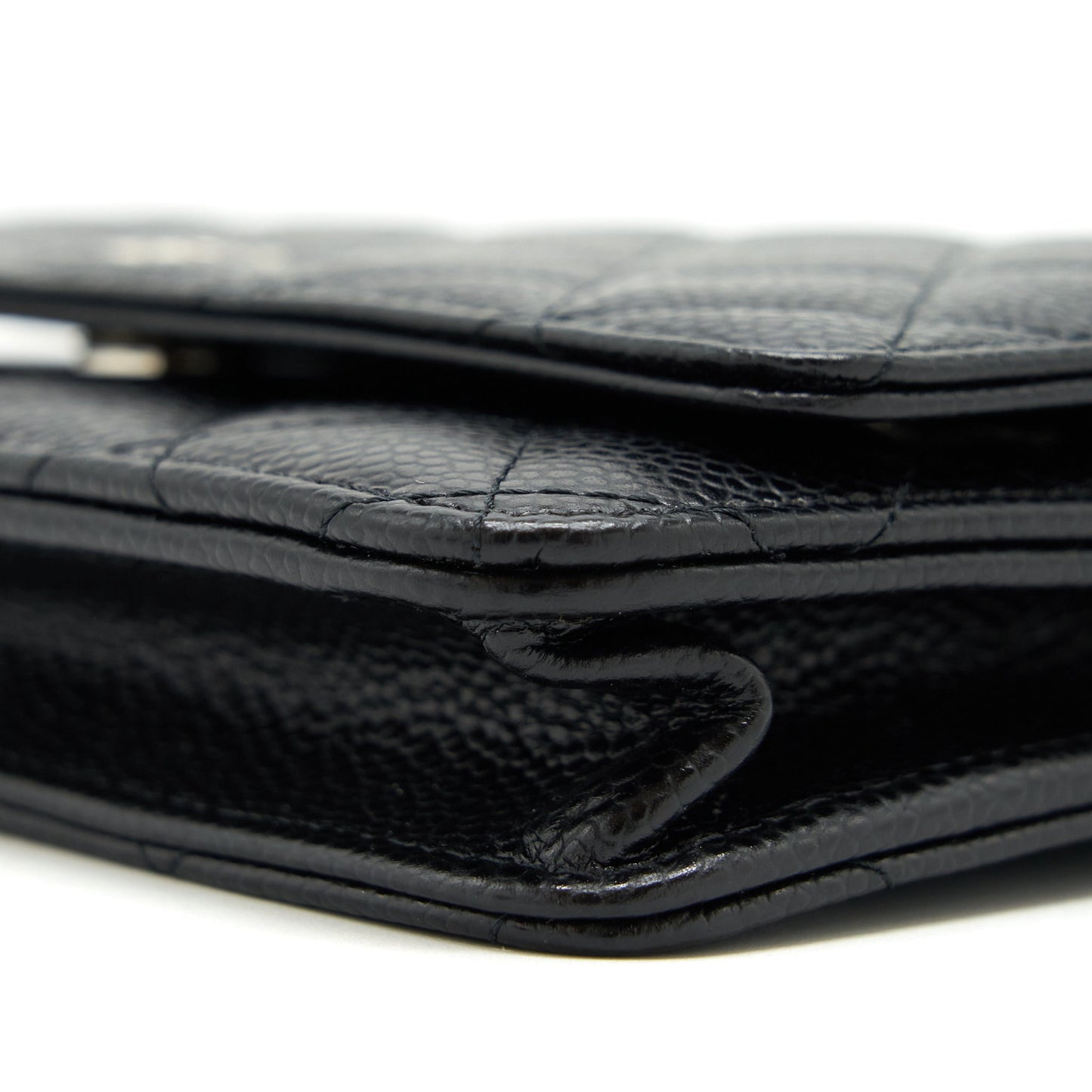Chanel Classic Wallet On Chain Caviar Black SHW