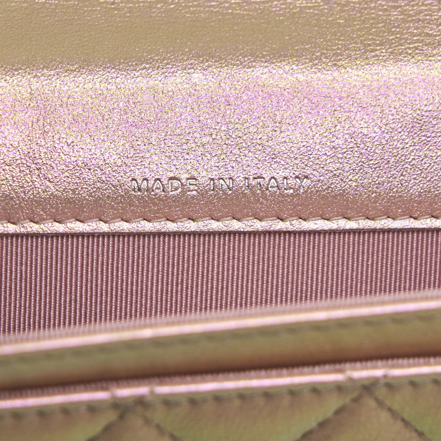 Chanel 21K Iridescent Pink Flap Card Holder
