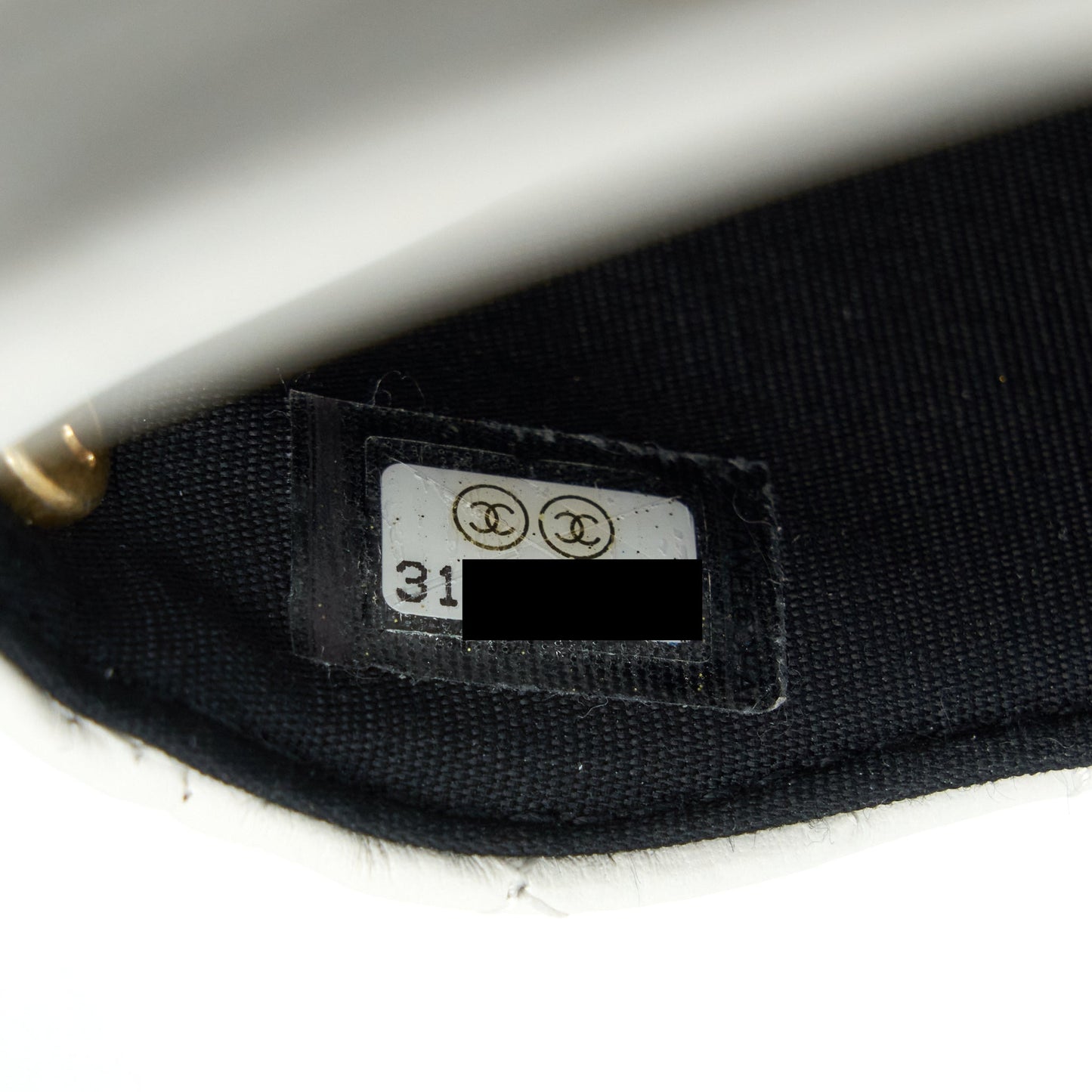 Chanel Pearl Crush Mini Crossbody Bag Lambskin White GHW