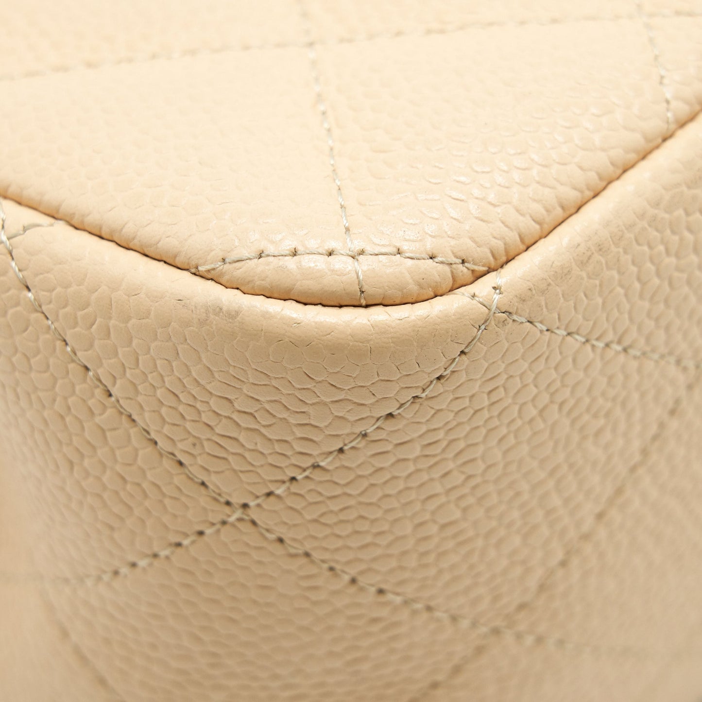 Chanel Classic Jumbo double flap Bag caviar beige SHW