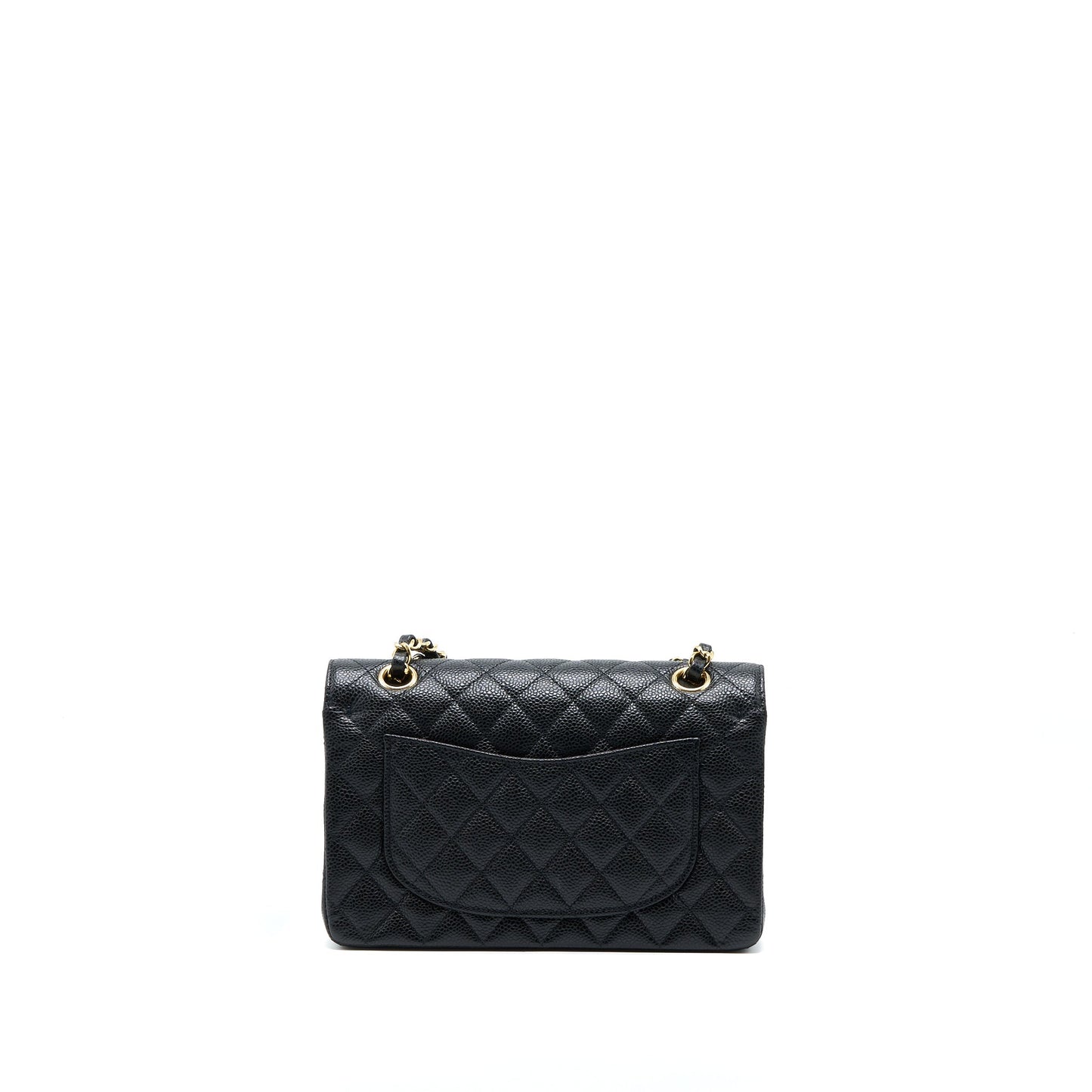 Chanel Small Classic Double Flap Bag Caviar Black GHW (Microchip)