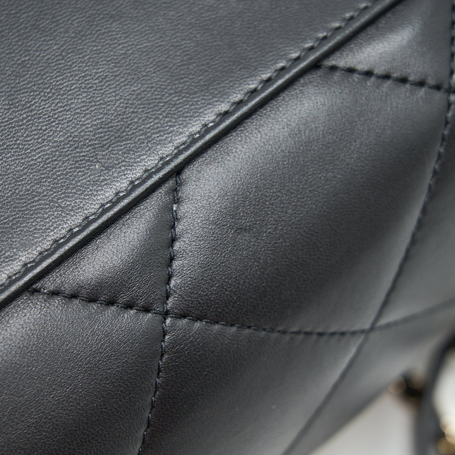 Chanel Black Lambskin Bowling Bag GHW
