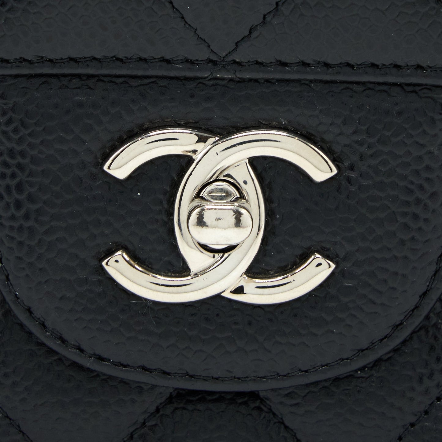 Chanel Classic Jumbo Double Flap Bag Caviar Black SHW