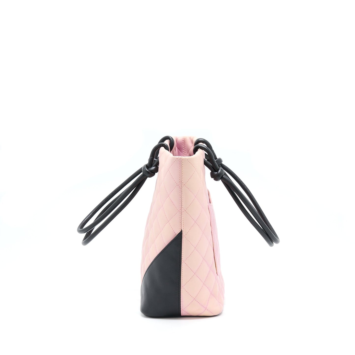 Chanel Vintage Camnon Tote Pink/Black SHW