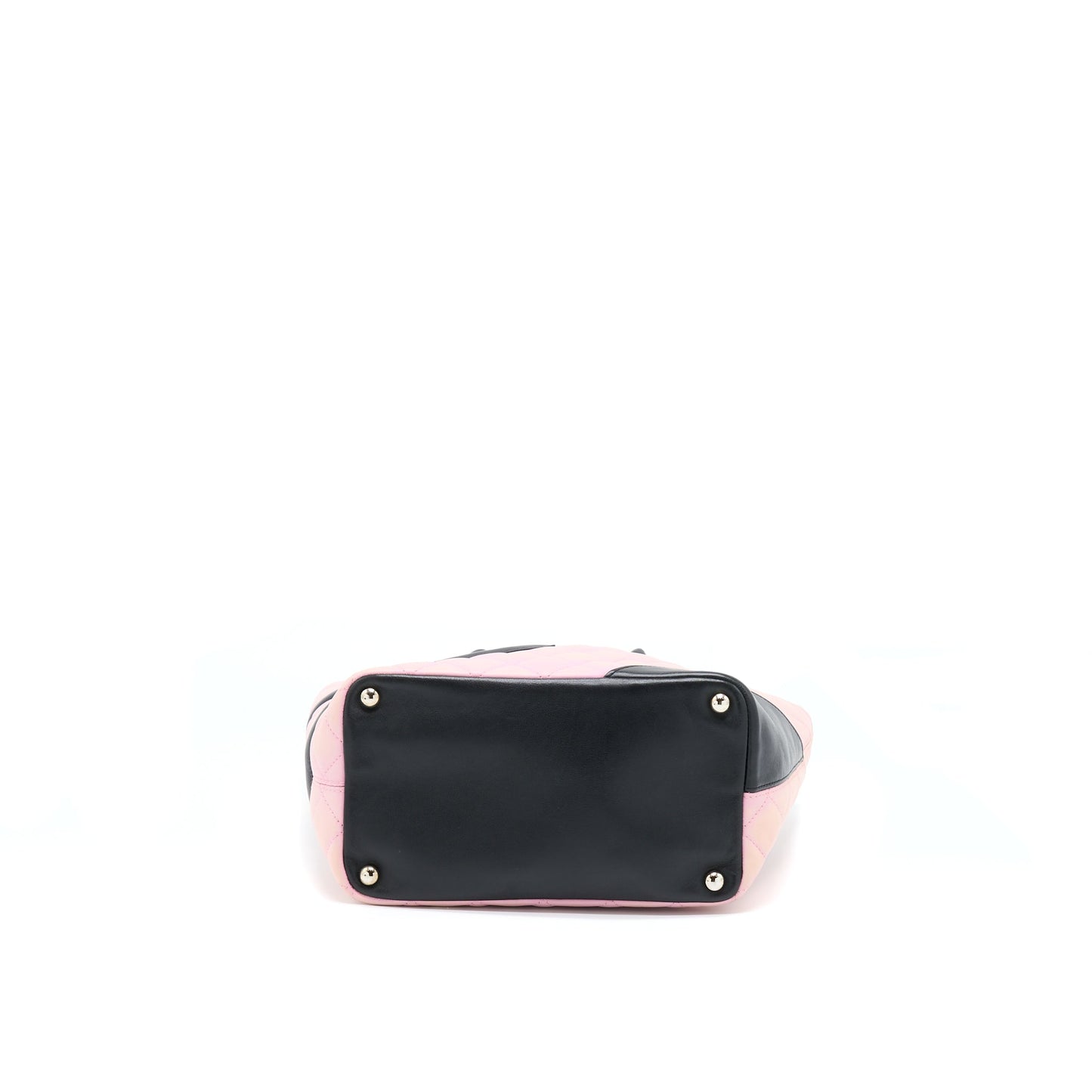 Chanel Vintage Camnon Tote Pink/Black SHW