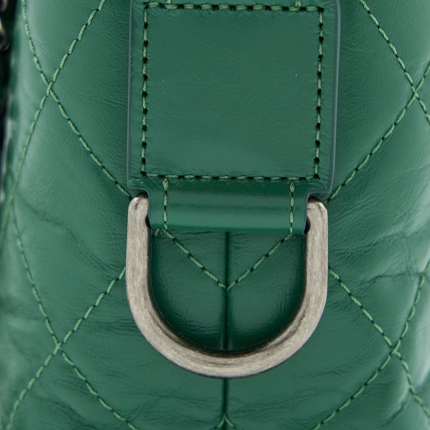 Chanel Small Gabrielle Hobo Bag Green Multicolour Hardware