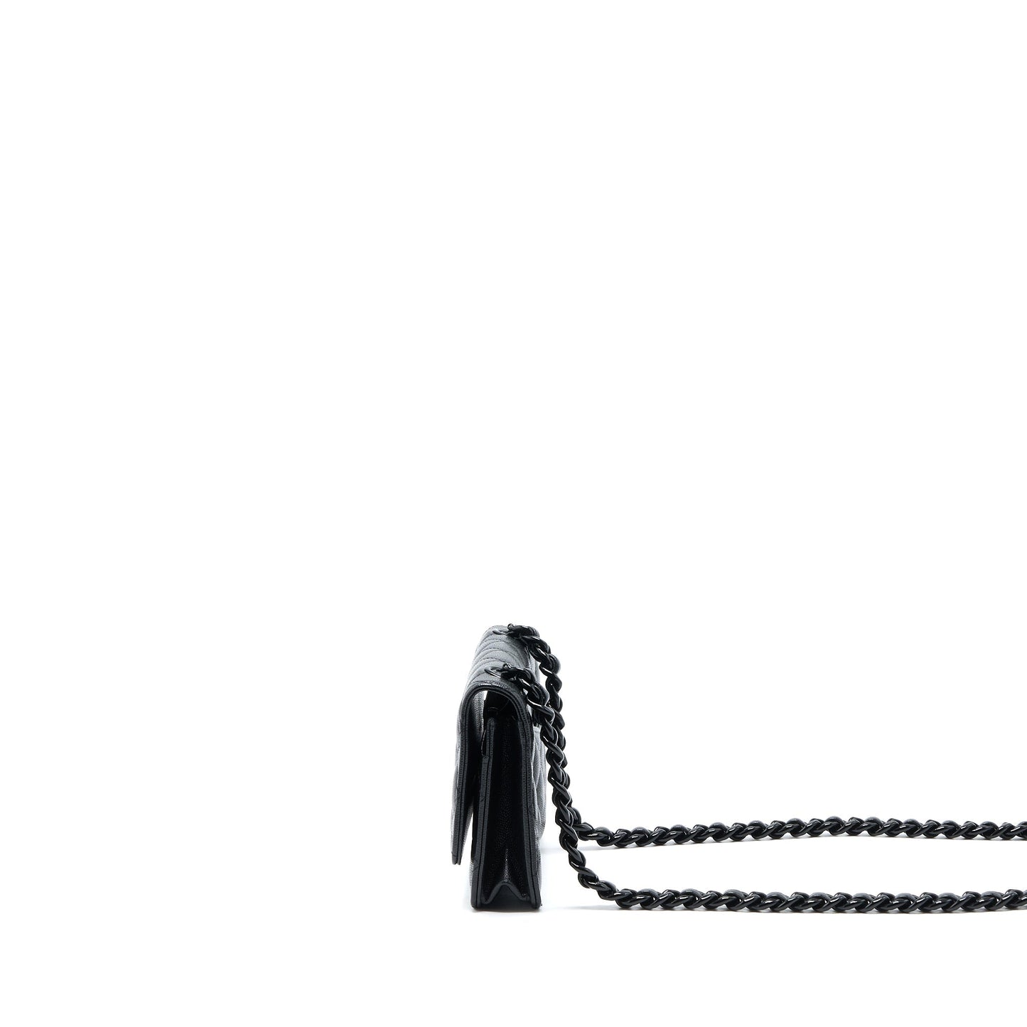 Chanel Quilted Wallet On Chain Caviar So Black