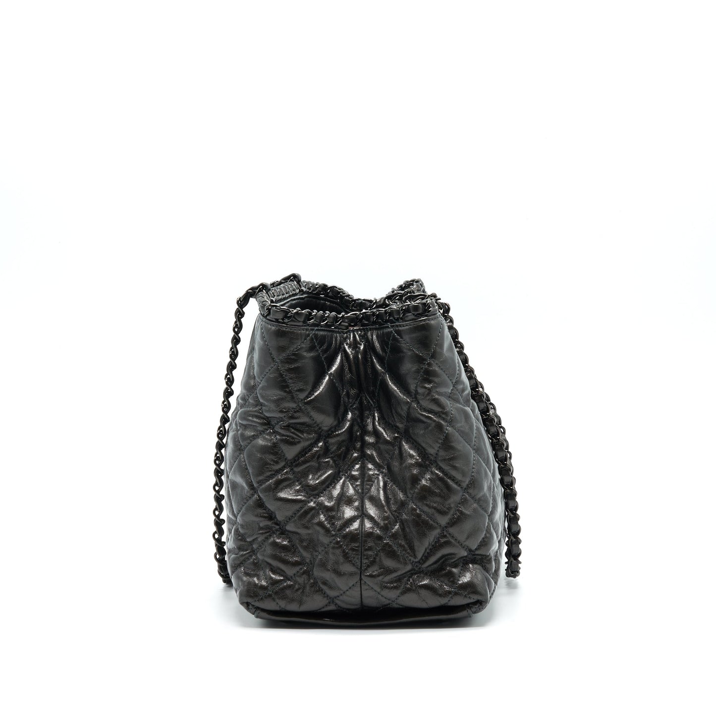 Chanel Quilted Tote Bag With Chain