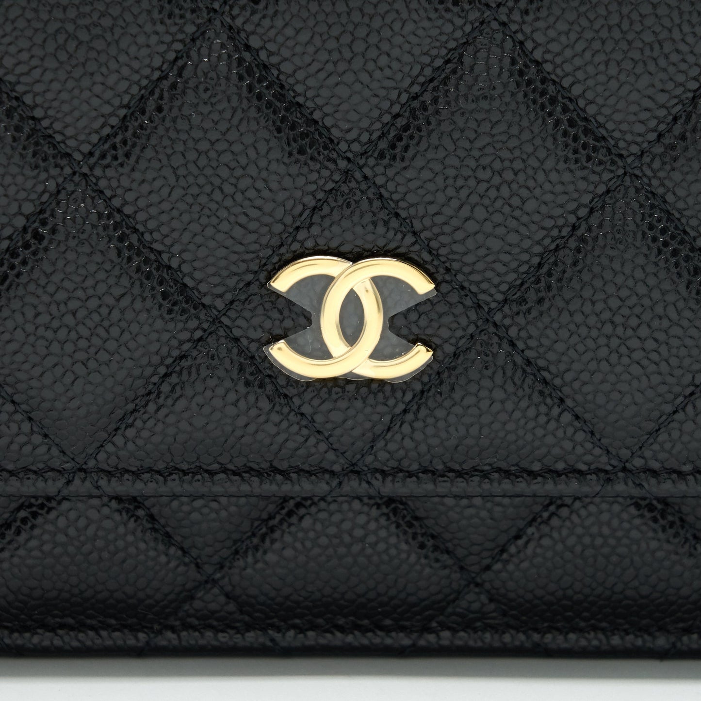 Chanel 21A Coco letter Wallet on Chain Black Caviar GHW