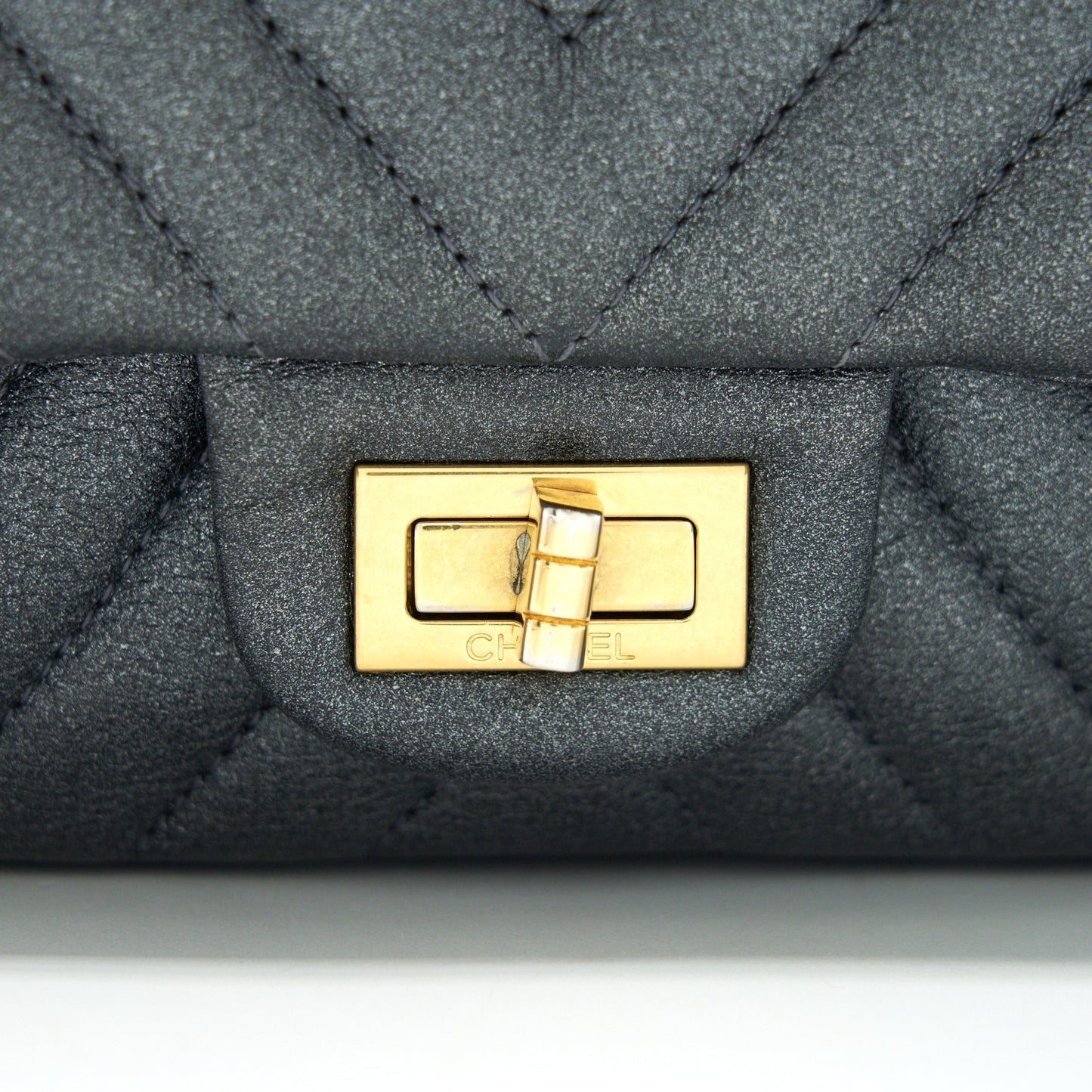 Chanel Chevron Small 2.55 226 Reissue Bag Charcoal GHW
