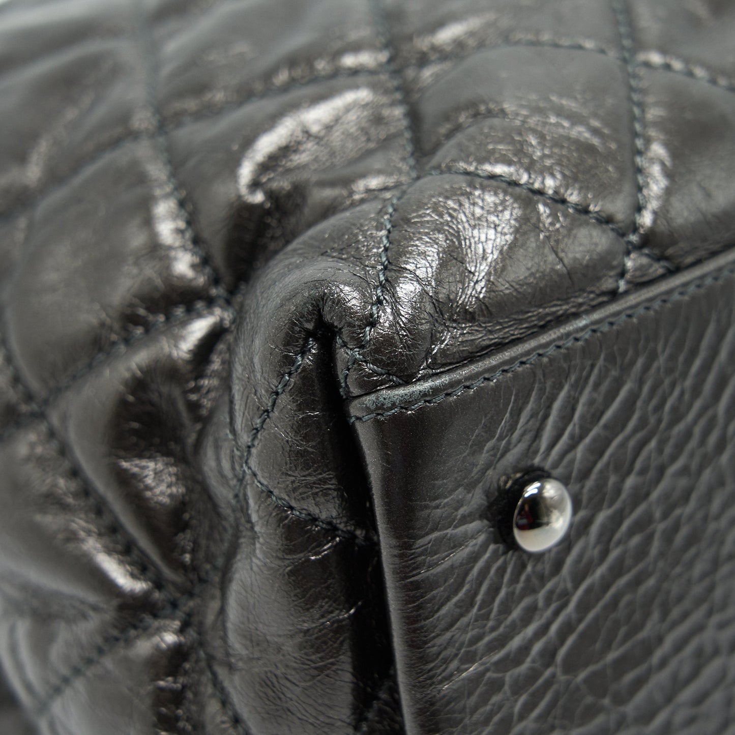 Chanel Quilted Tote Bag With Chain