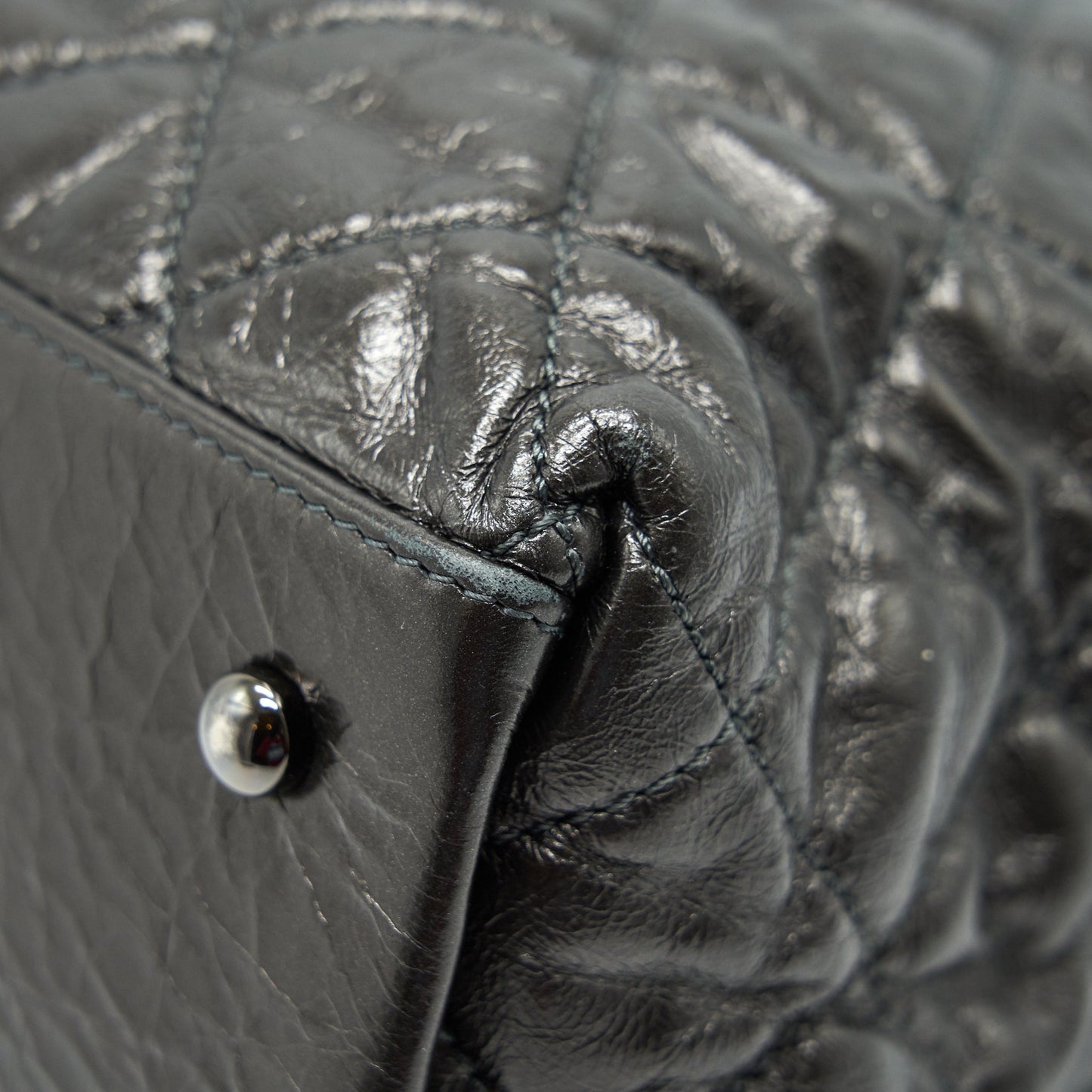 Chanel Quilted Tote Bag With Chain