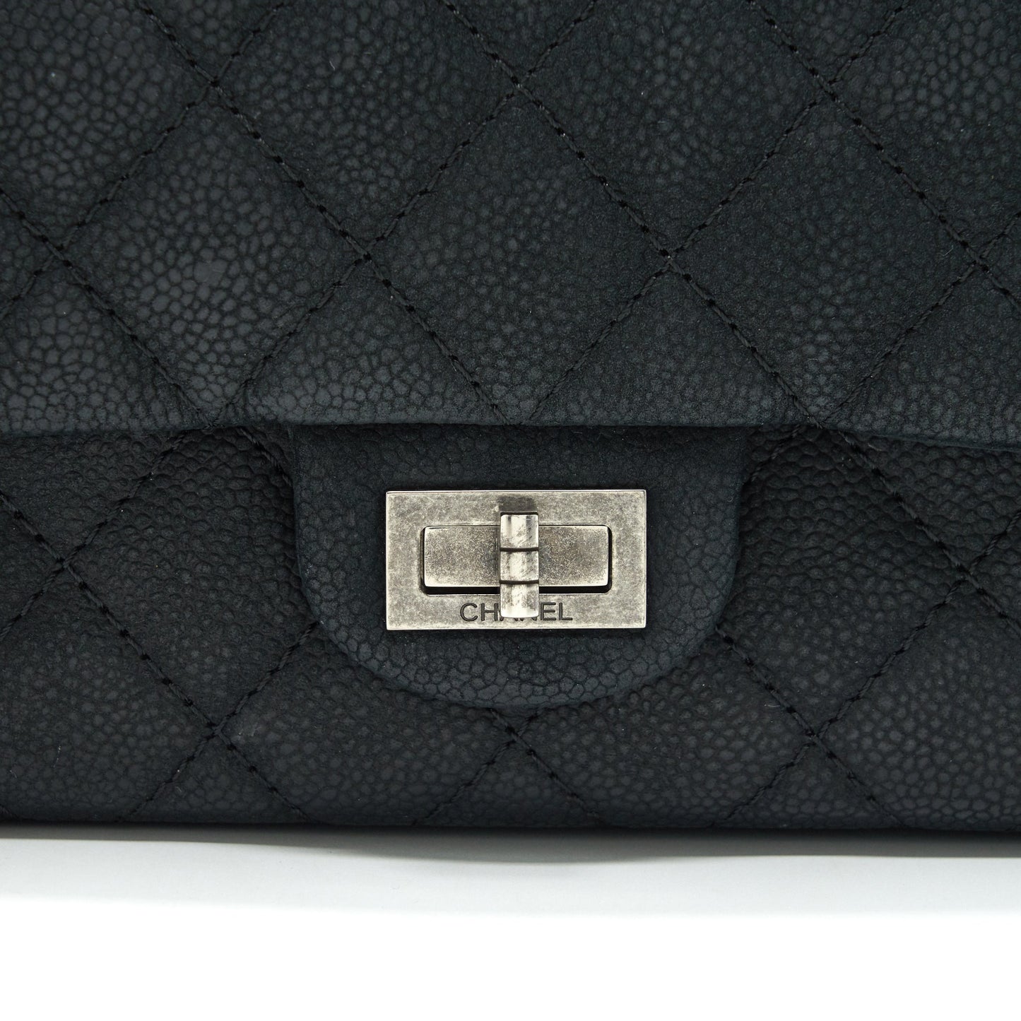 CHANEL 2.55 226 REISSUE BAG IN CAVIAR BLACK SHW