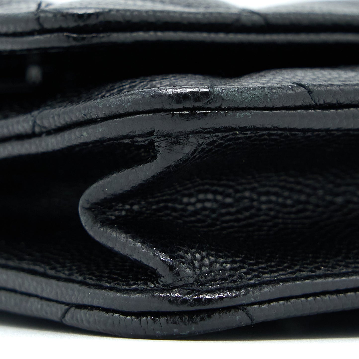 Chanel Quilted Wallet On Chain Caviar So Black