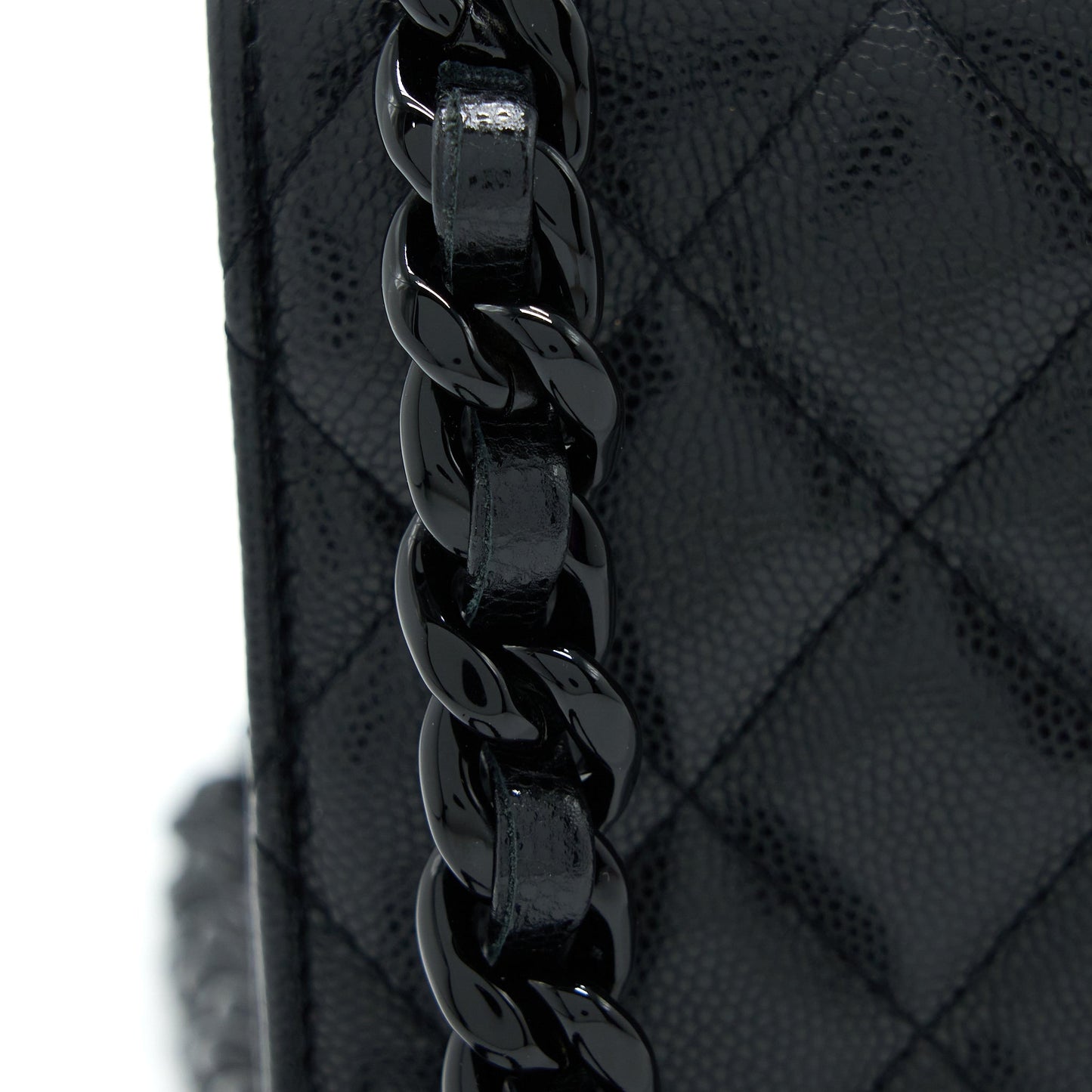 Chanel Quilted Wallet On Chain Caviar So Black