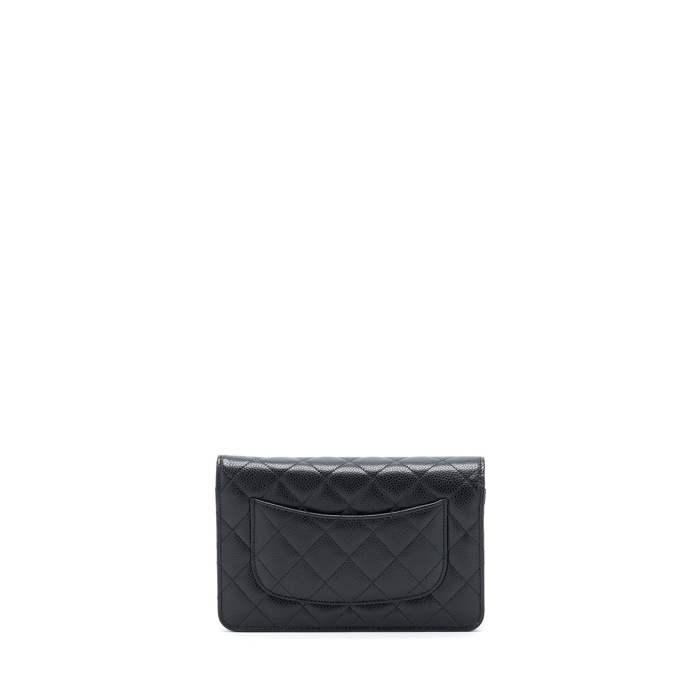 Chanel Classic Wallet On Chain Caviar Black GHW (Microchip)