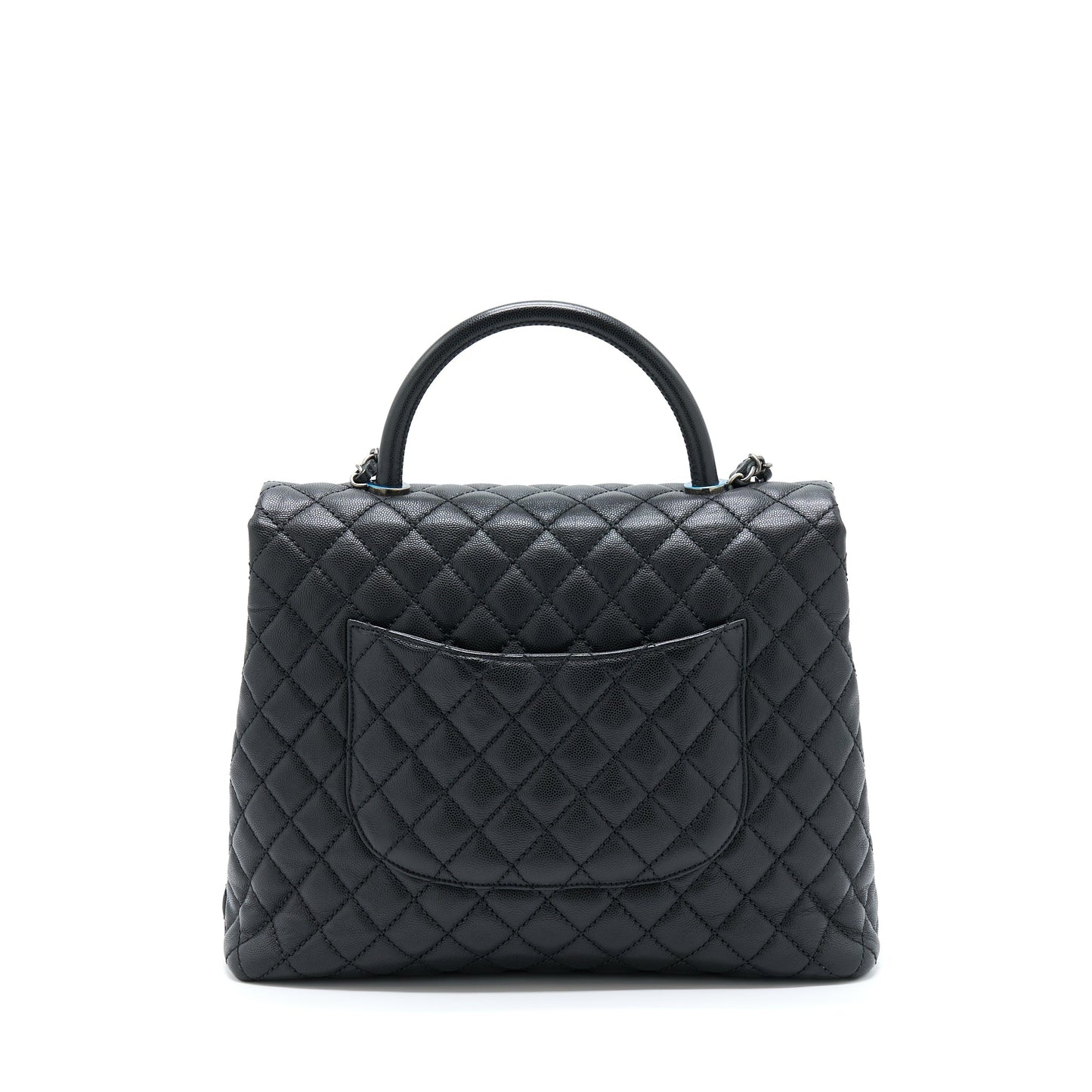 Chanel Coco Handle Flap Bag Caviar Black Ruthenium Hardware