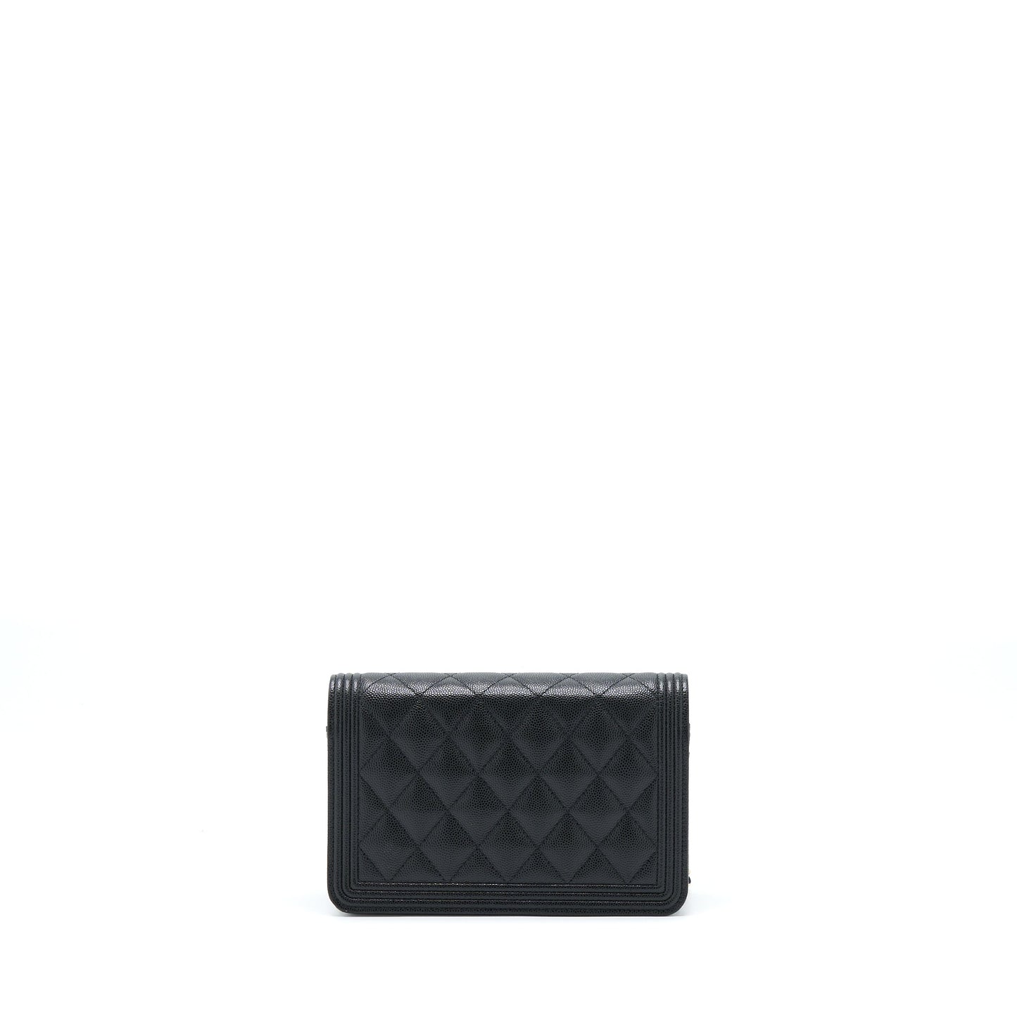 Chanel Boy Wallet On Chain Caviar Black LGHW