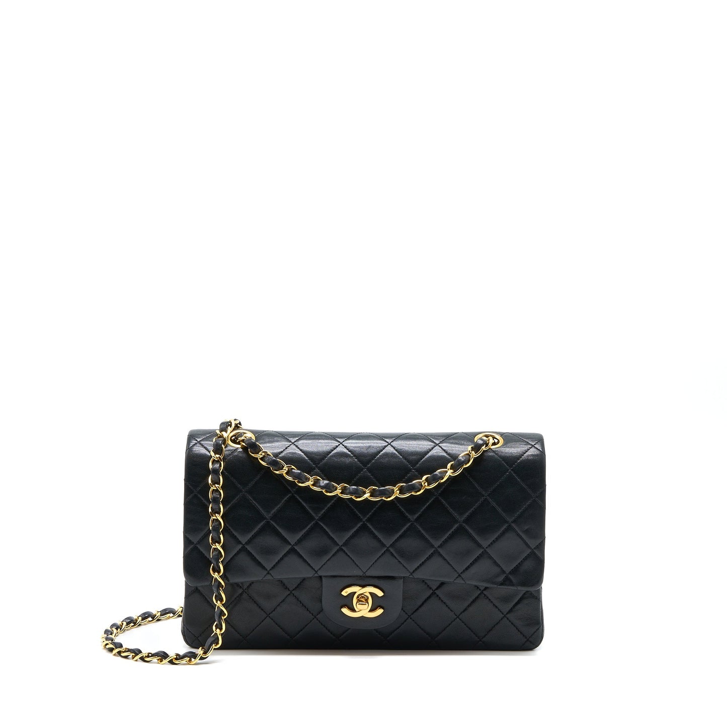 Chanel Vintage Flap Bag Lambskin Black GHW