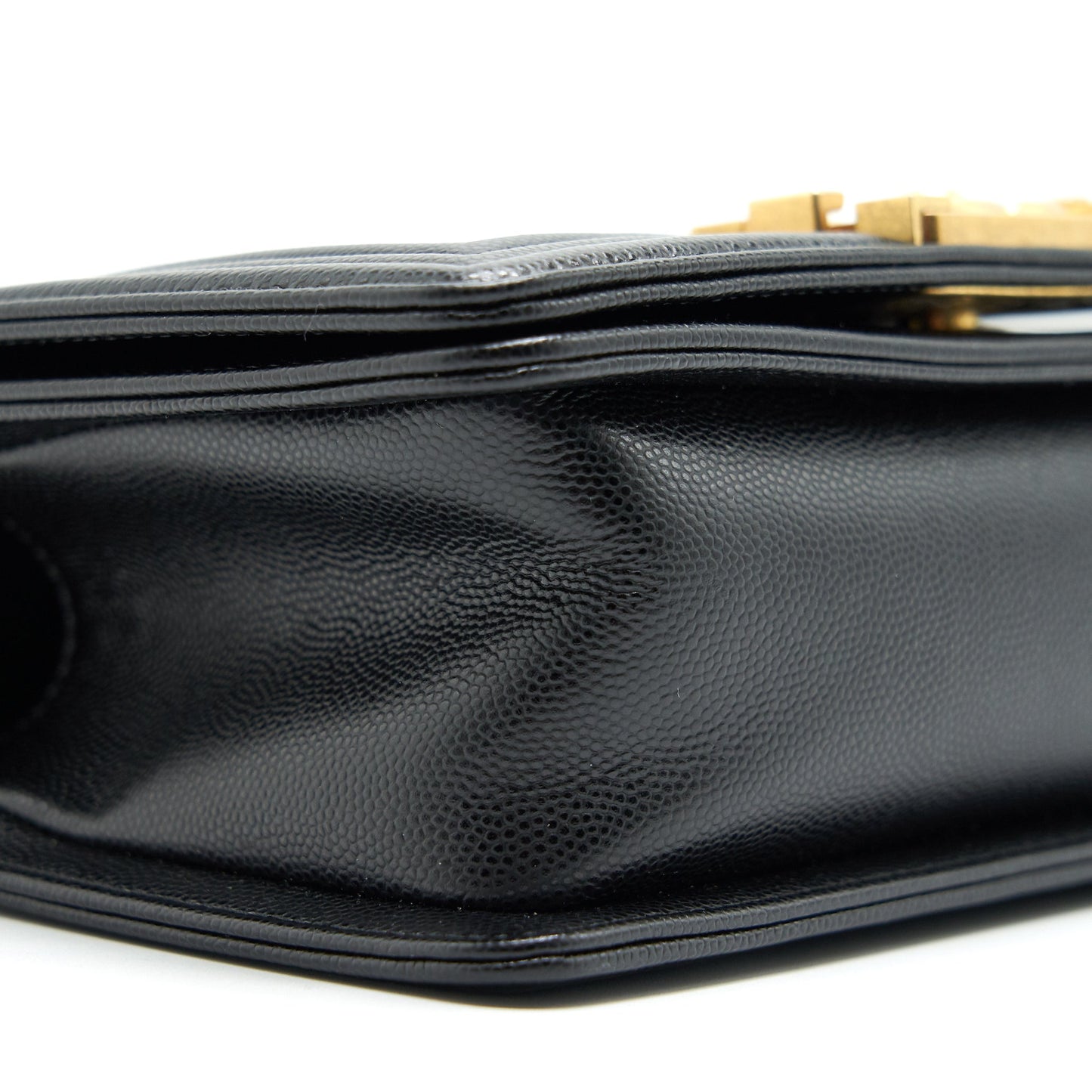 Chanel Small Boy Bag Caviar Black brushed GHW Year 2021 (microchip serial