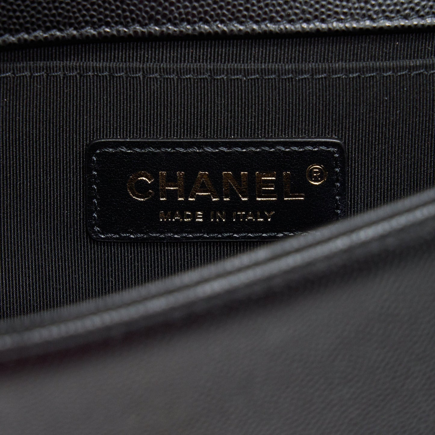 Chanel Small Boy Bag Caviar Black brushed GHW Year 2021 (microchip serial