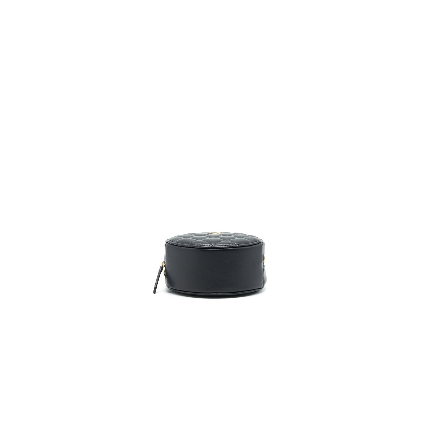 Chanel Round Clutch with Chain Black Brushed GHW