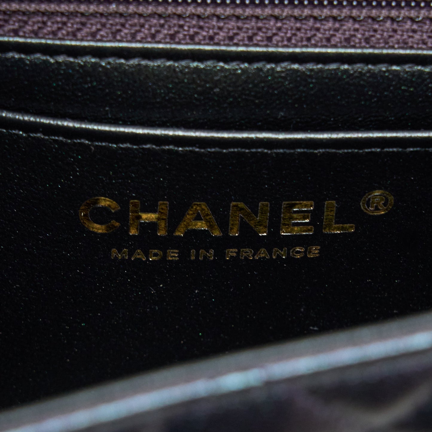 Chanel 22B Mini Square Pearly Lambskin Black LGHW (Microchip)