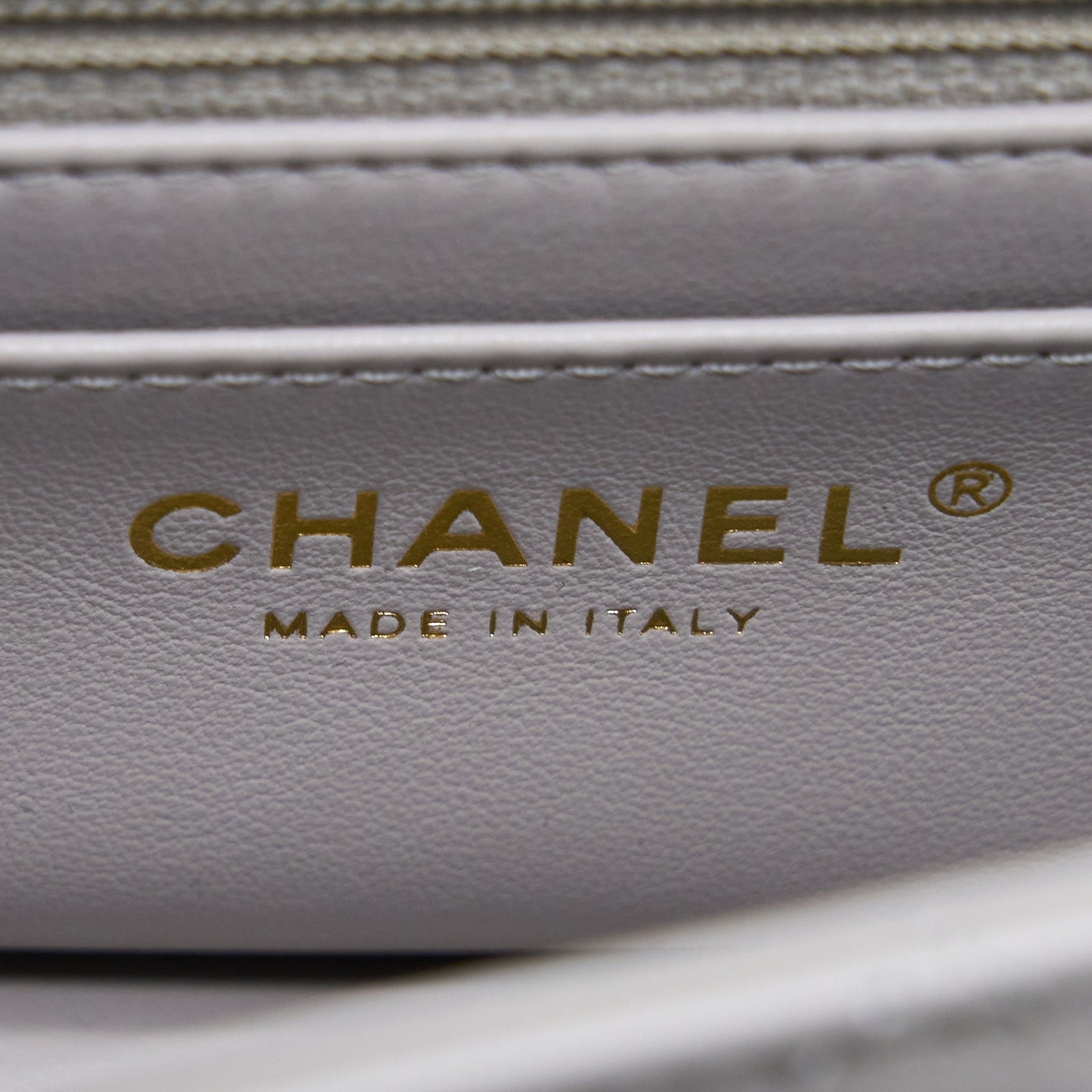 Chanel Pearl Crush Mini Rectangular Lambskin Grey Brushed GHW(Microchip)