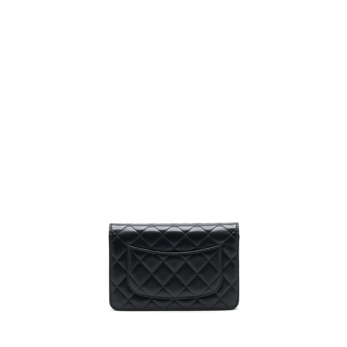 Chanel Classic Wallet On Chain Lambskin Black SHW