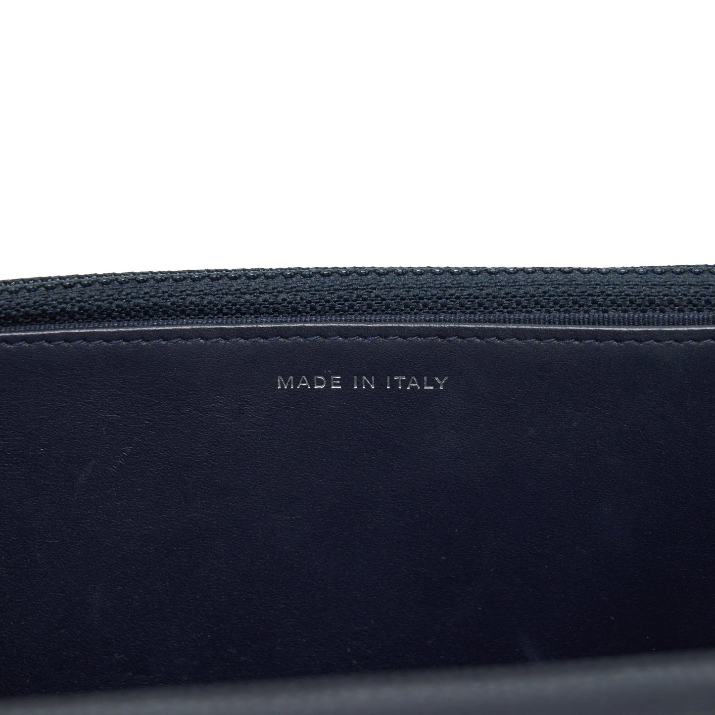 Chanel Classic Wallet On Chain Caviar Navy Ruthenium Hardware
