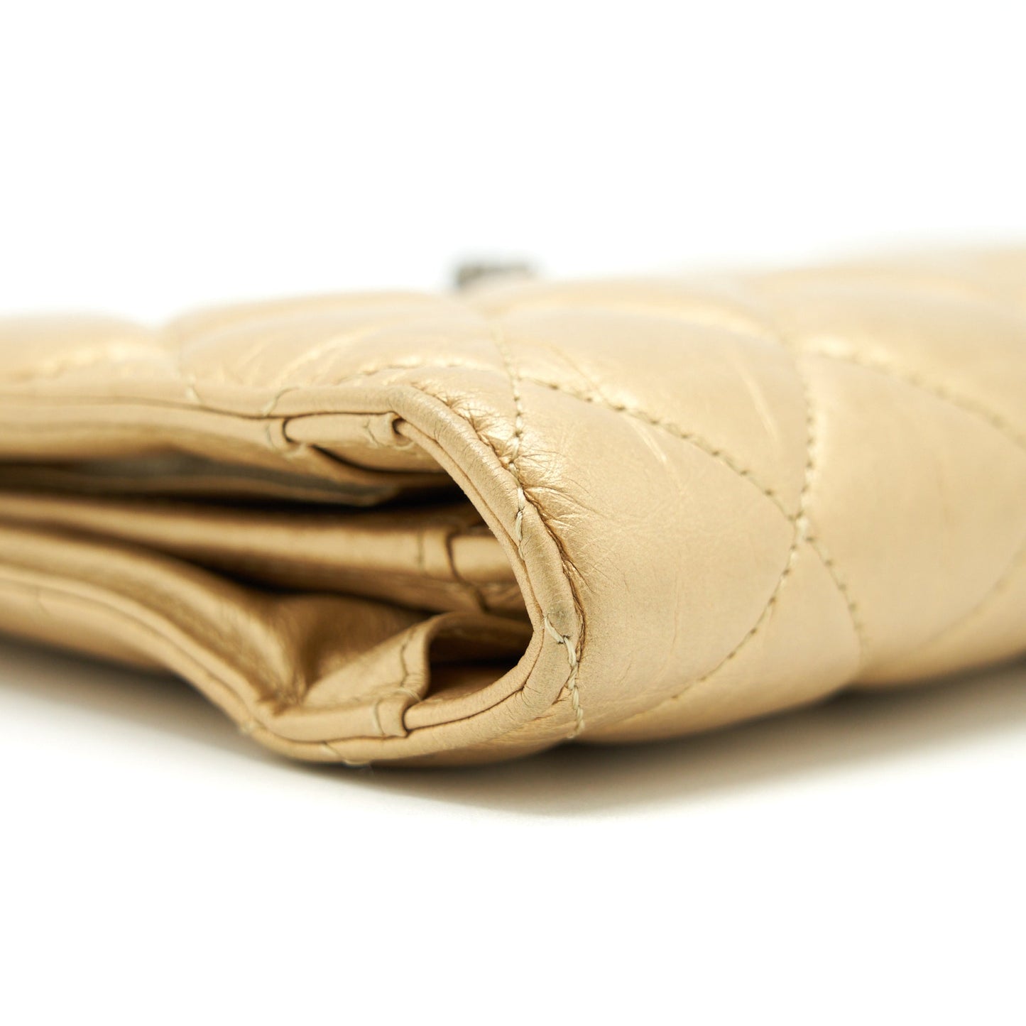 Chanel Quilted 2.55 Wallet Calfskin Gold Ruthenium Sliver Hardware