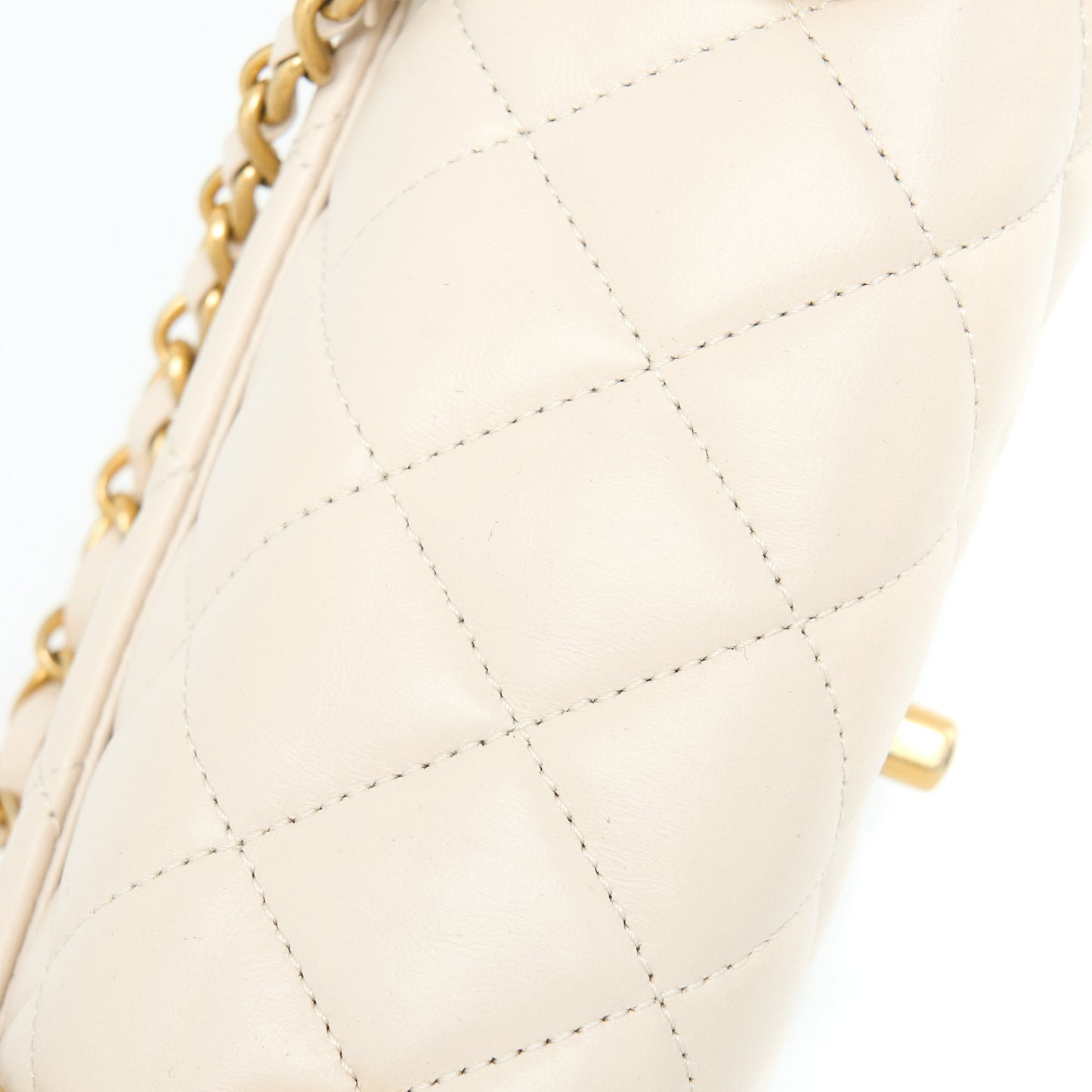 Chanel Seasonal Flap Bag Beige LGHW