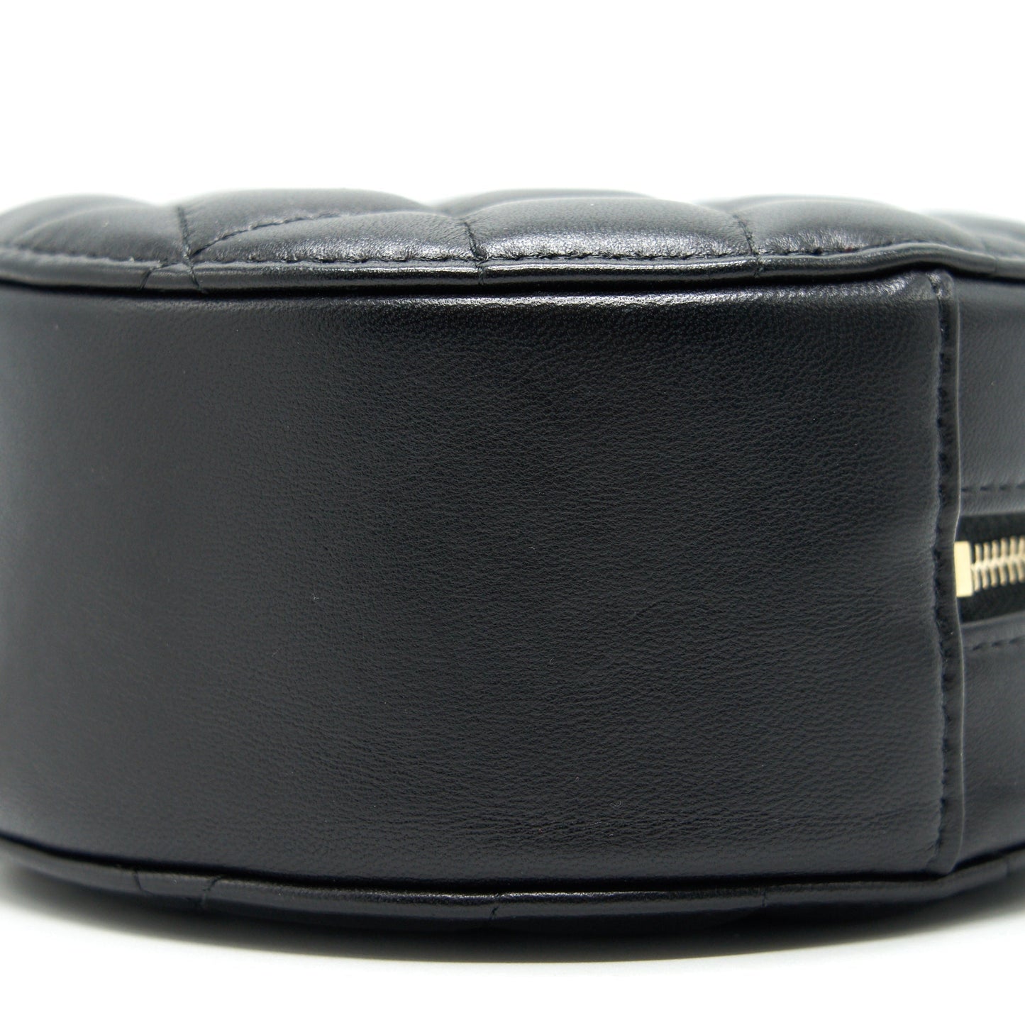 Chanel Round Clutch with Chain Black Brushed GHW