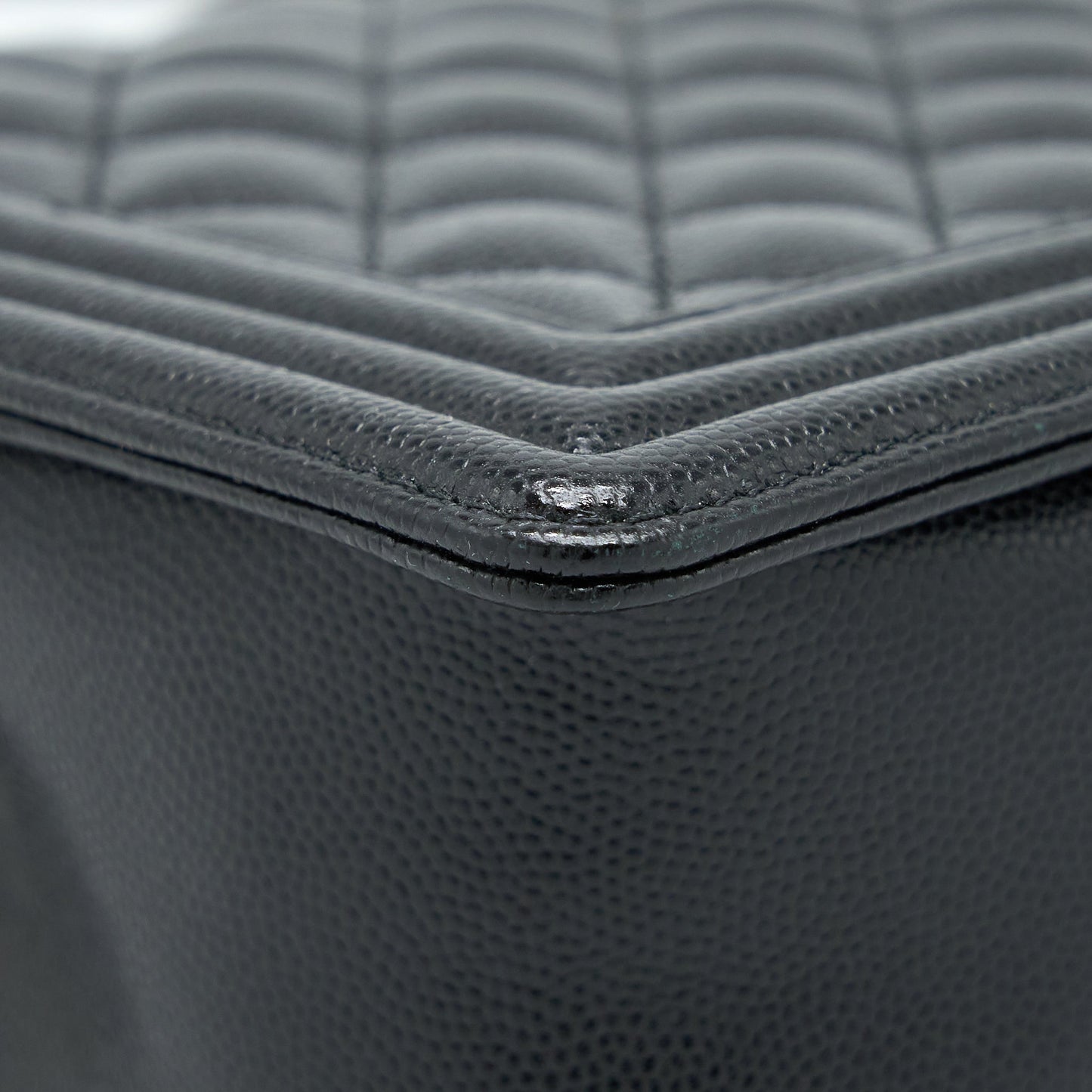 Chanel Boy Bag 28cm Caviar Black Brushed GHW