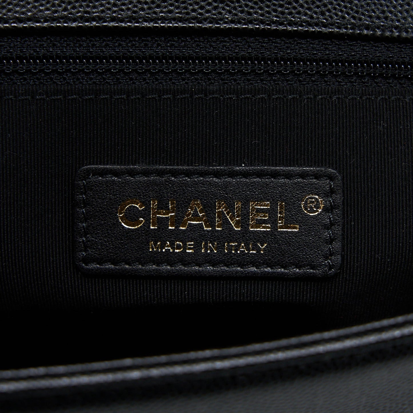 Chanel Boy Bag 28cm Caviar Black Brushed GHW