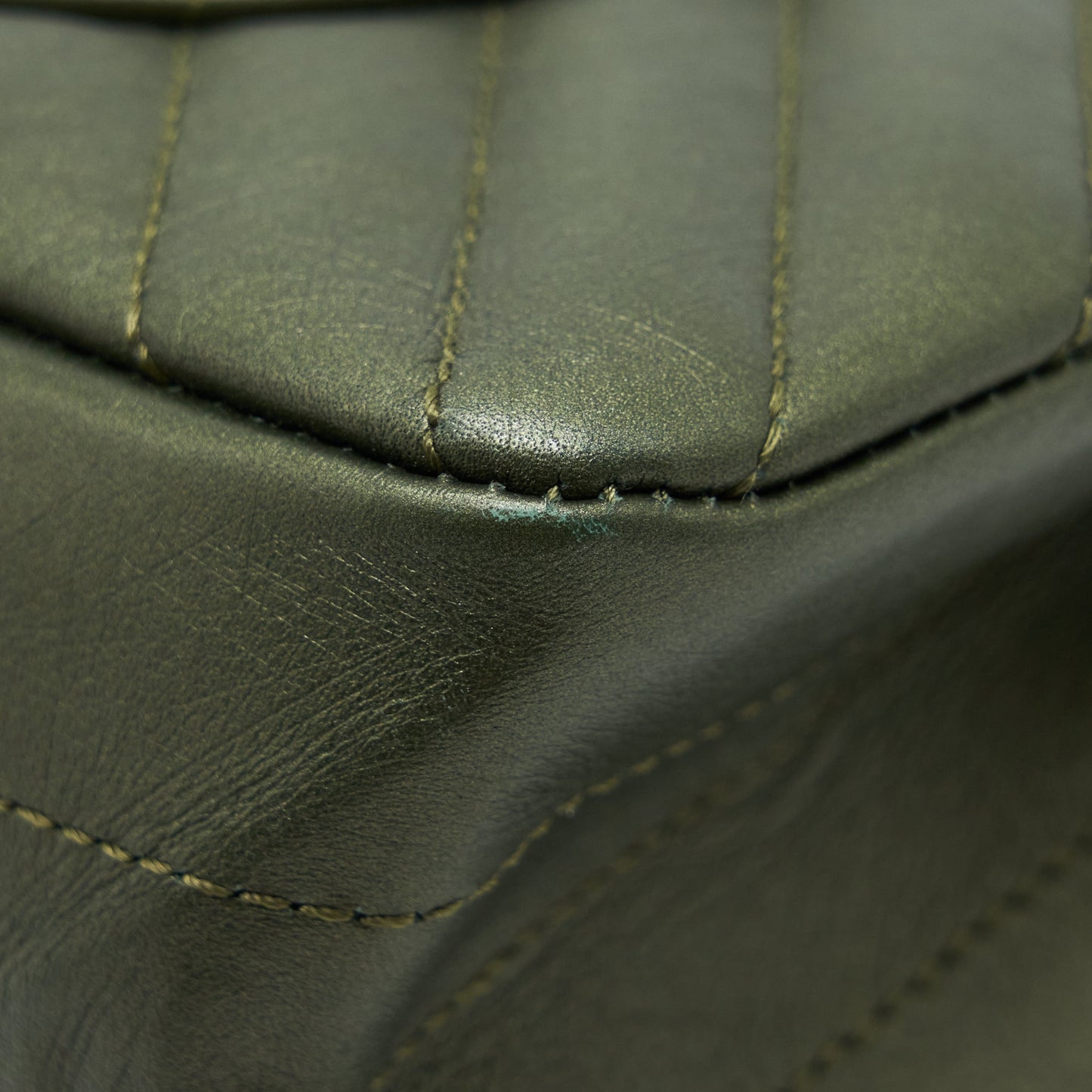Chanel Small 2.55 Reissue Flap Bag Calfskin Dark Green Brushed Gold Hardware