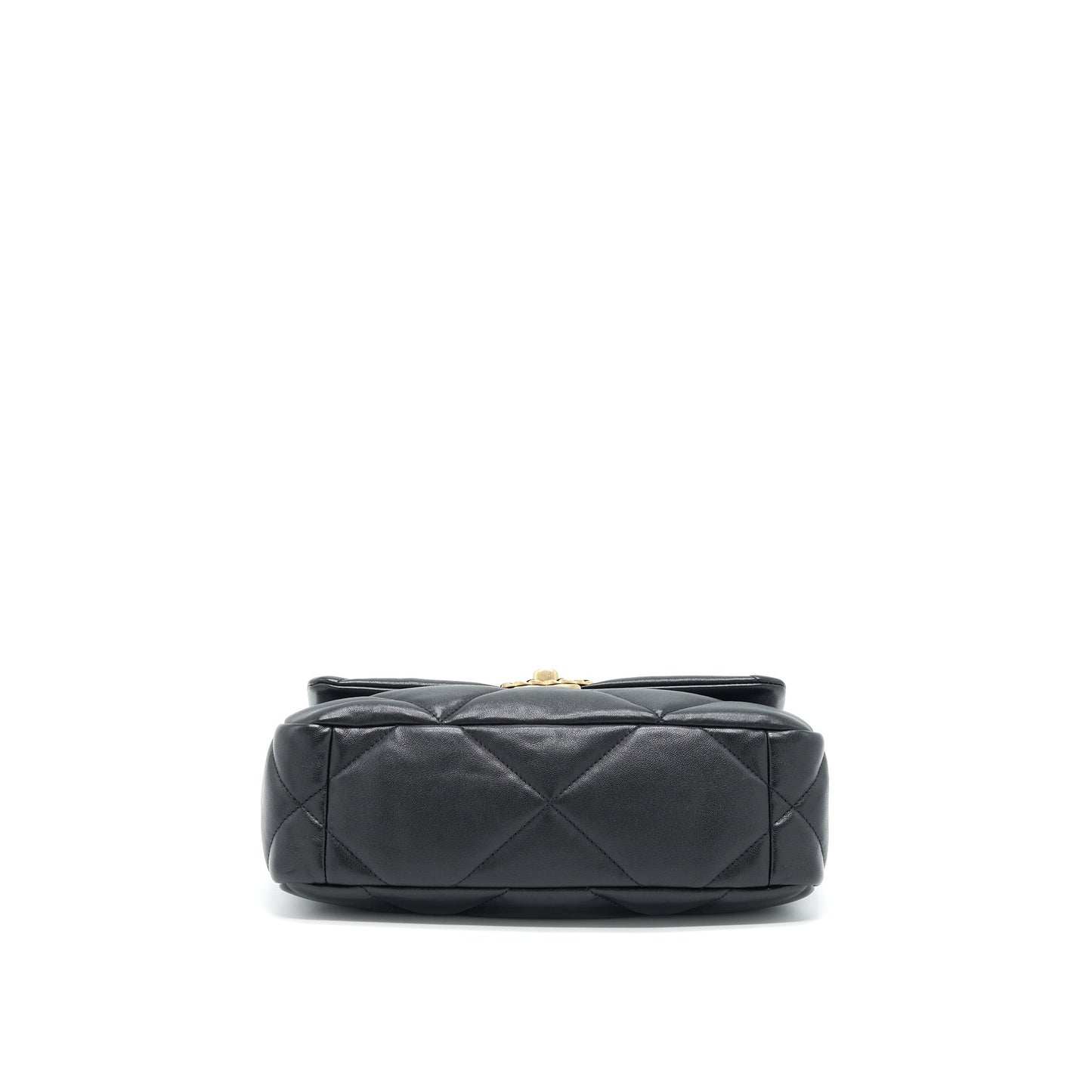 Chanel Small 19 Bag Lambskin Black With Gold And Silver Hardware