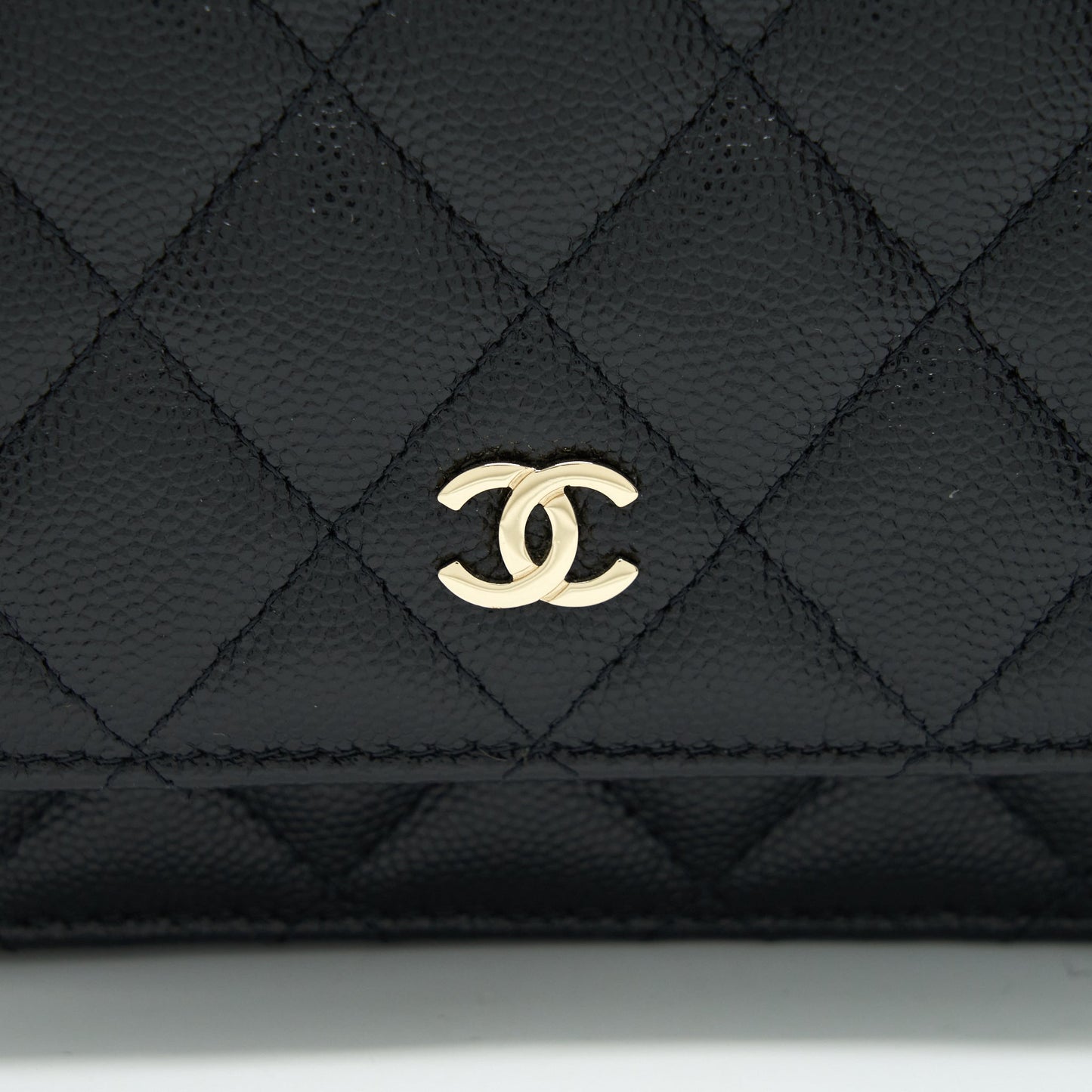Chanel Mini Wallet On Chain Caviar Black LGHW