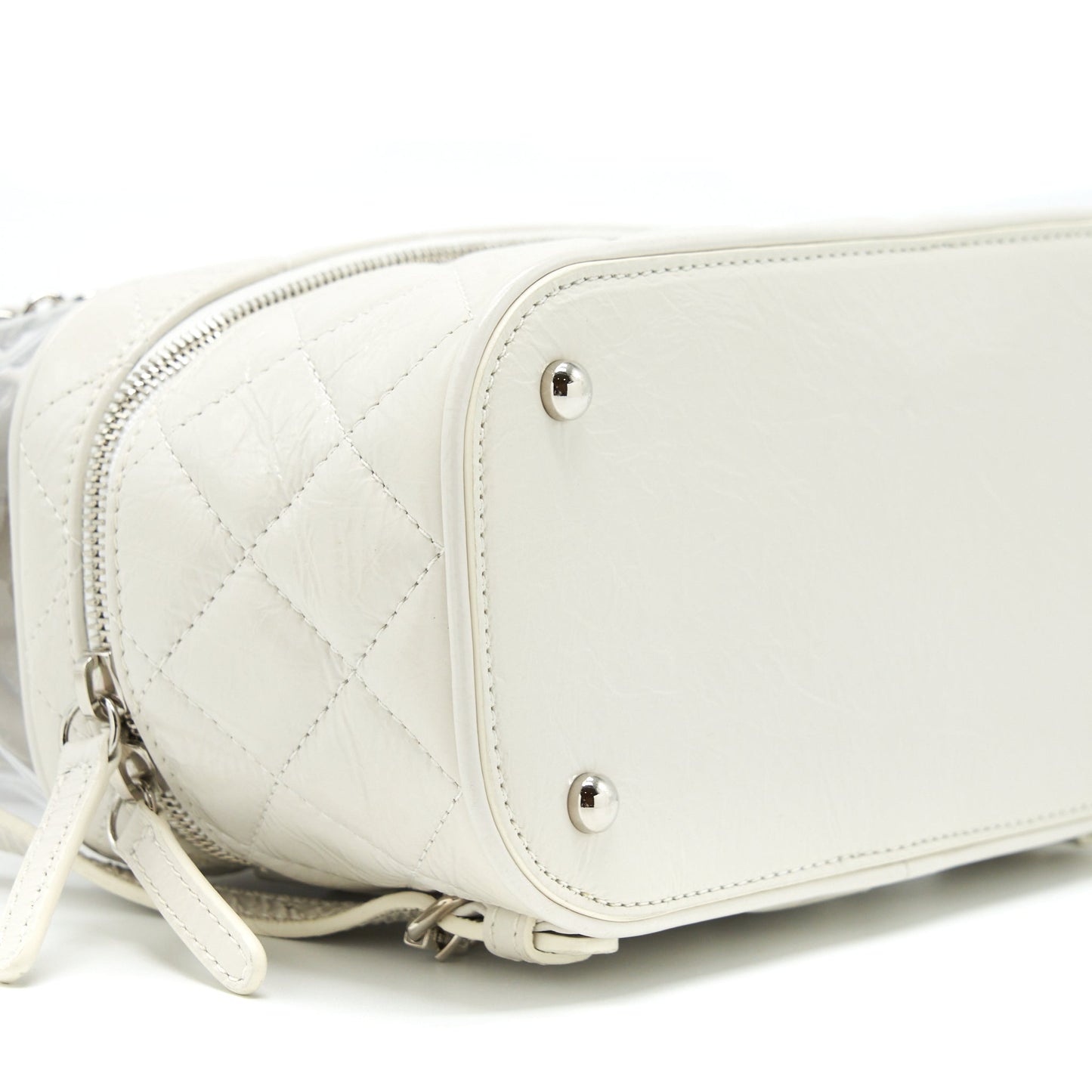 Chanel PVC Aquarium Backpack Aged Calfskin White SHW