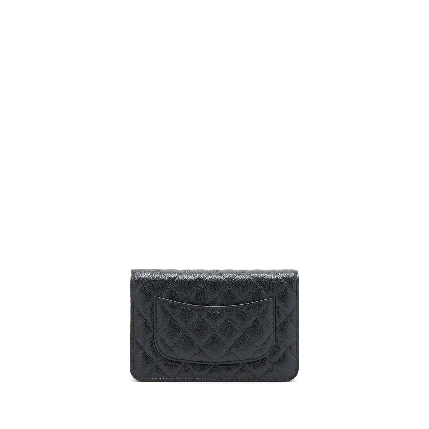 Chanel Classic Wallet On Chain Caviar Black GHW (Microchip)