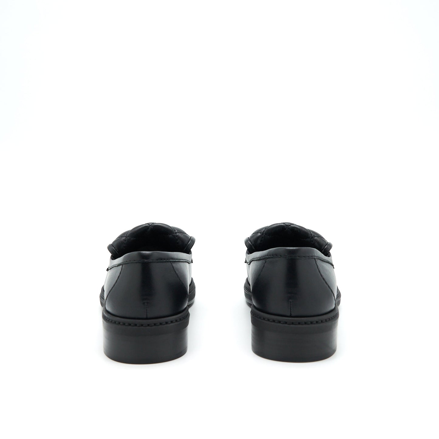Chanel Size 37 22S Quilted CC Logo Loafer Black LGHW