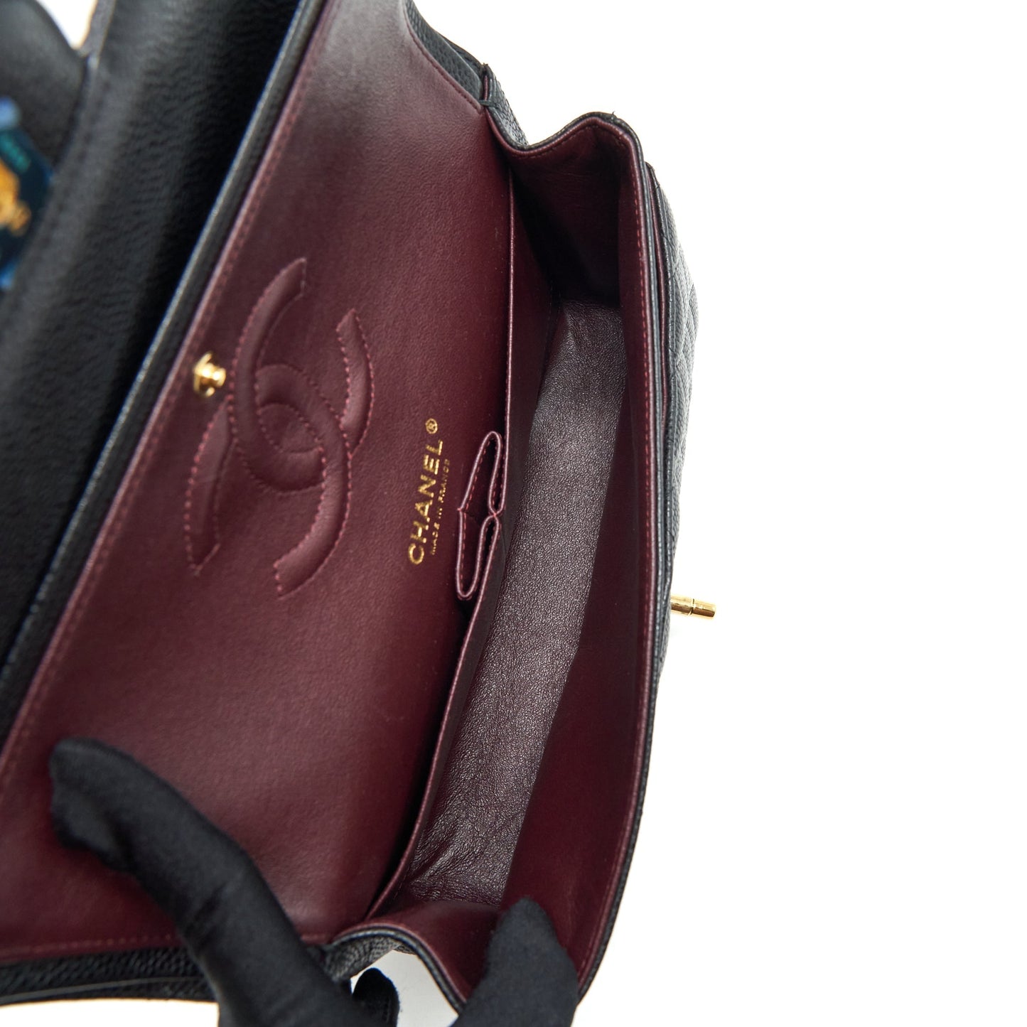 Chanel Medium Classic Double Flap Bag Caviar Black GHW