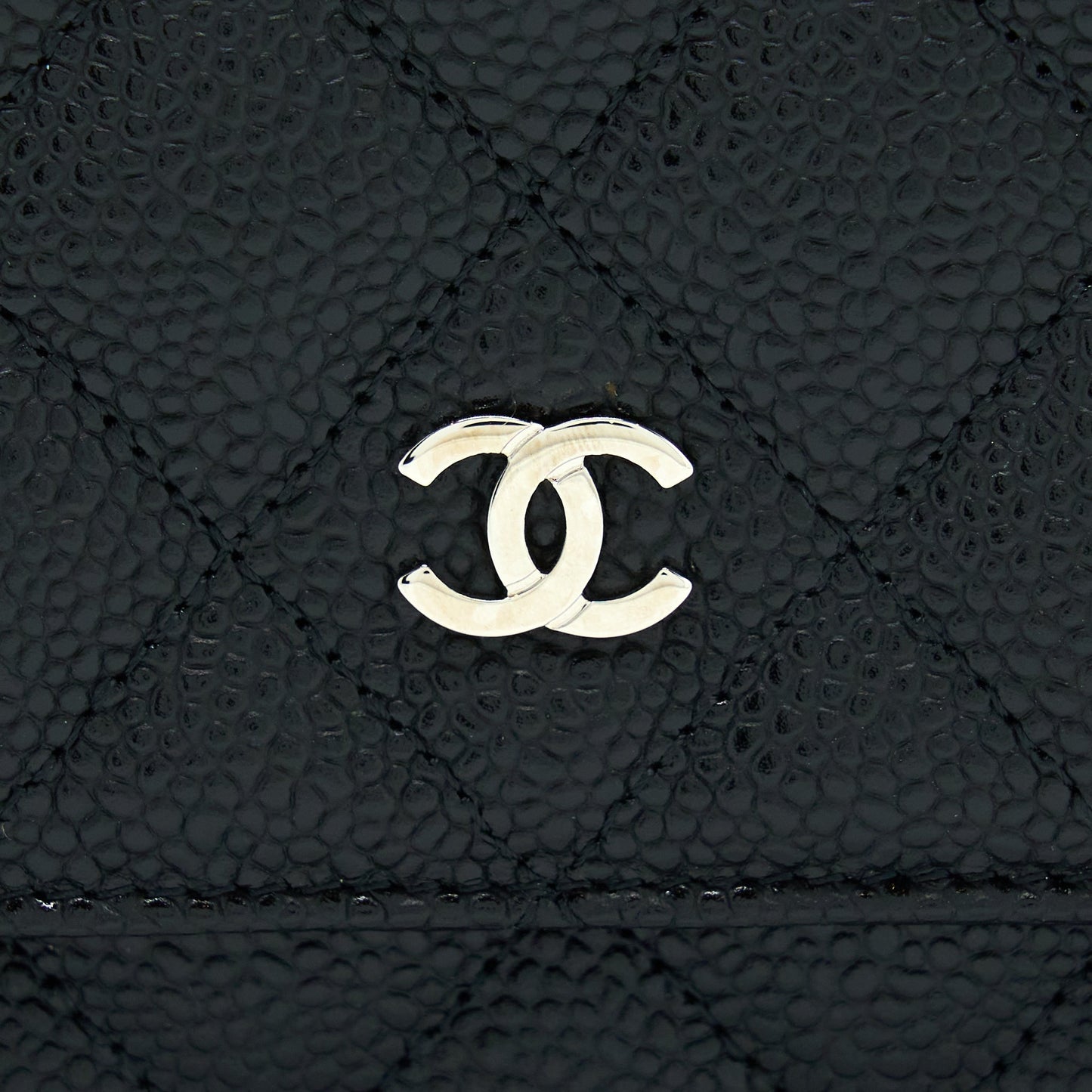 Chanel Classic Wallet On Chain Caviar Black SHW