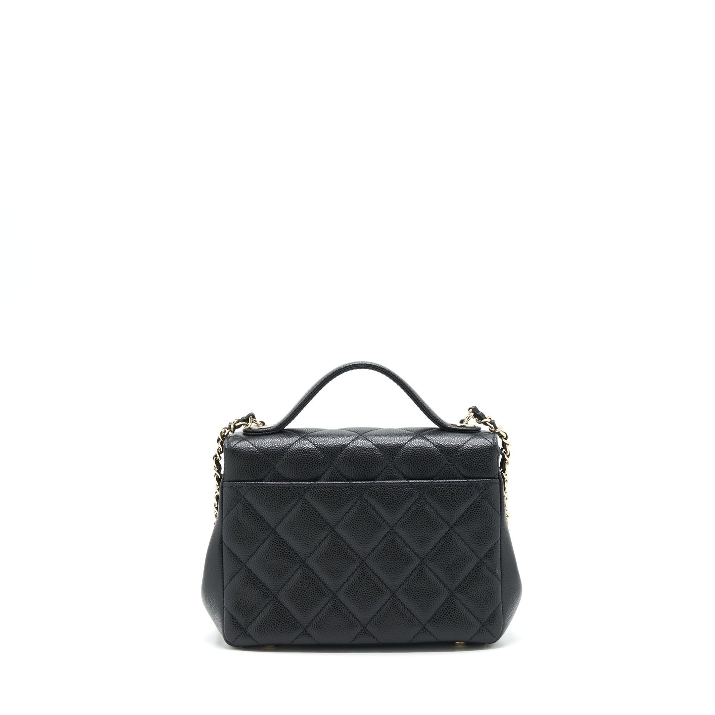 Chanel 22P Small Business Affinity Grained Calfskin Black LGHW (Microchip)
