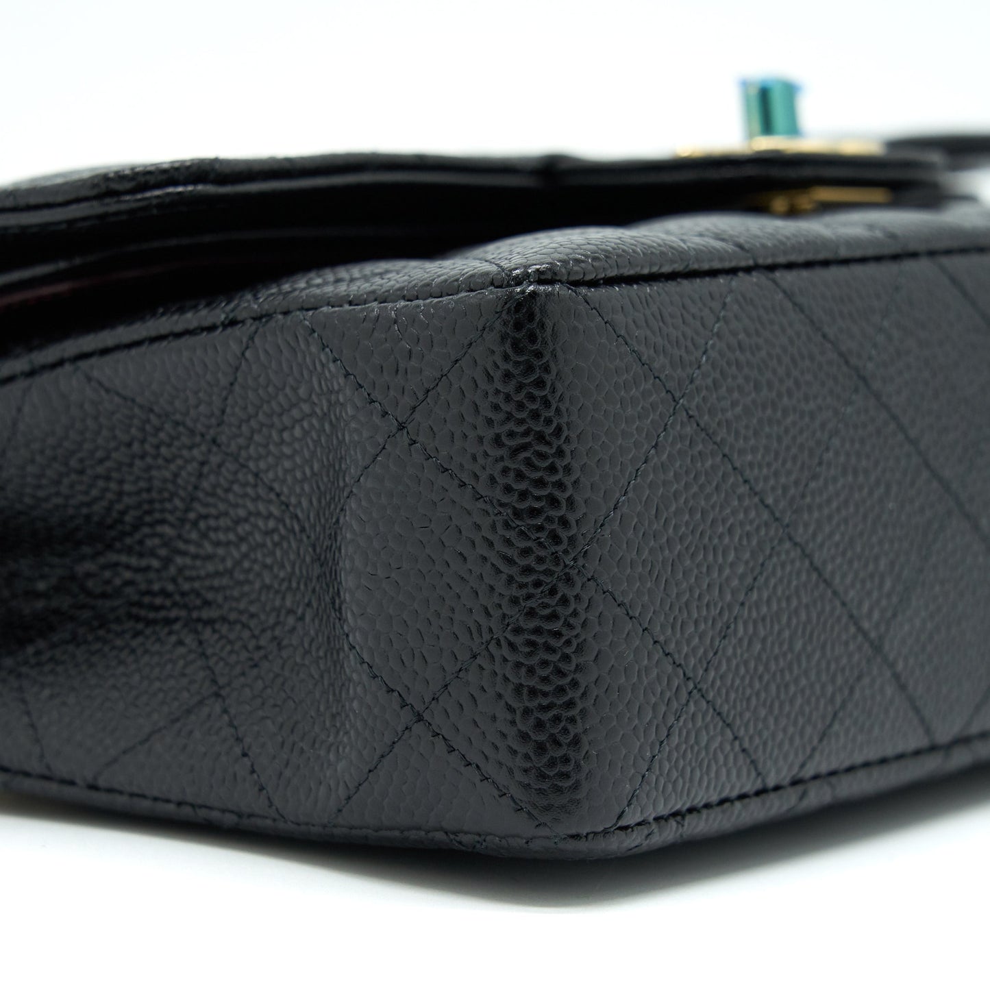 Chanel Small Classic Double Flap Caviar Black GHW (Microchip)