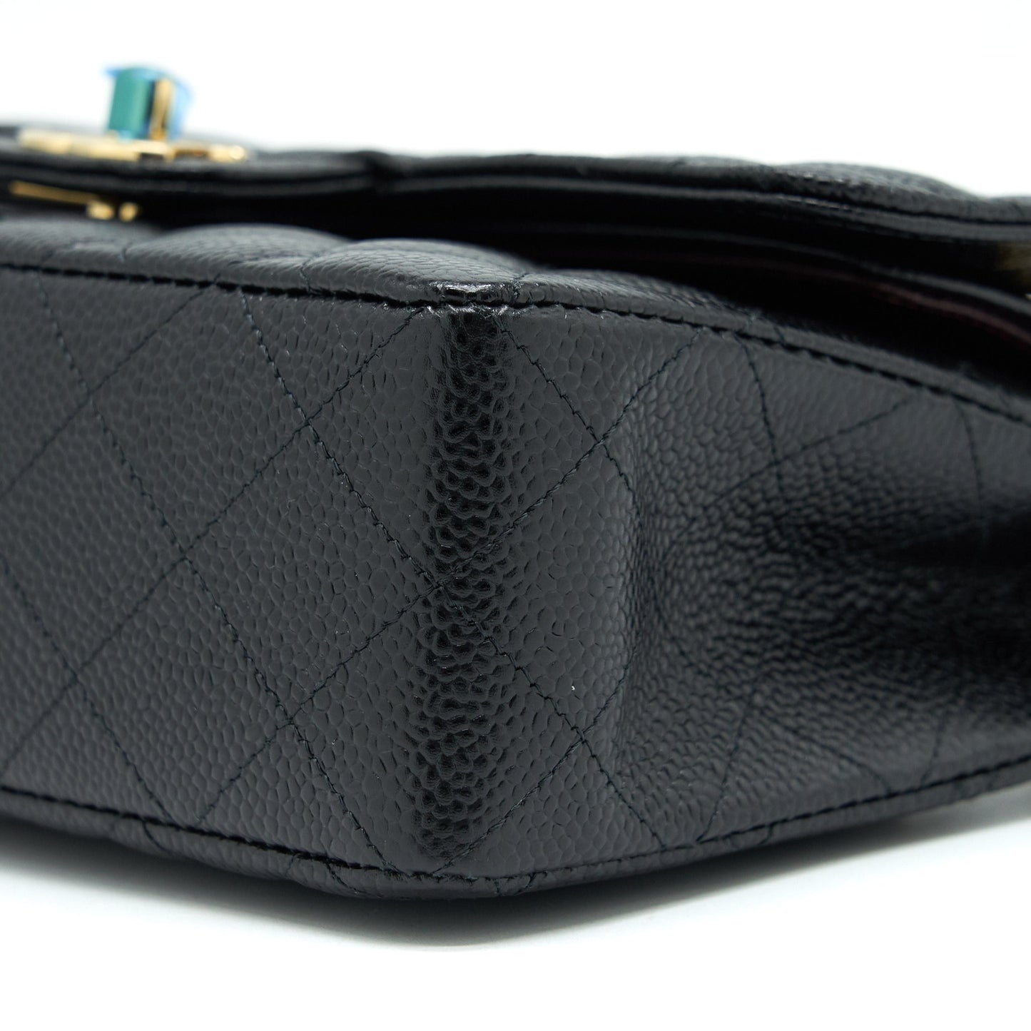 Chanel Small Classic Double Flap Caviar Black GHW (Microchip)