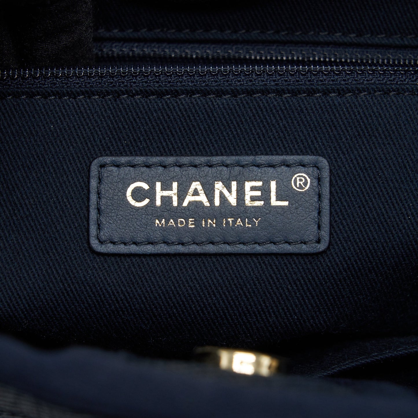 Chanel Small Deauville Tote bag Denim blue SHW