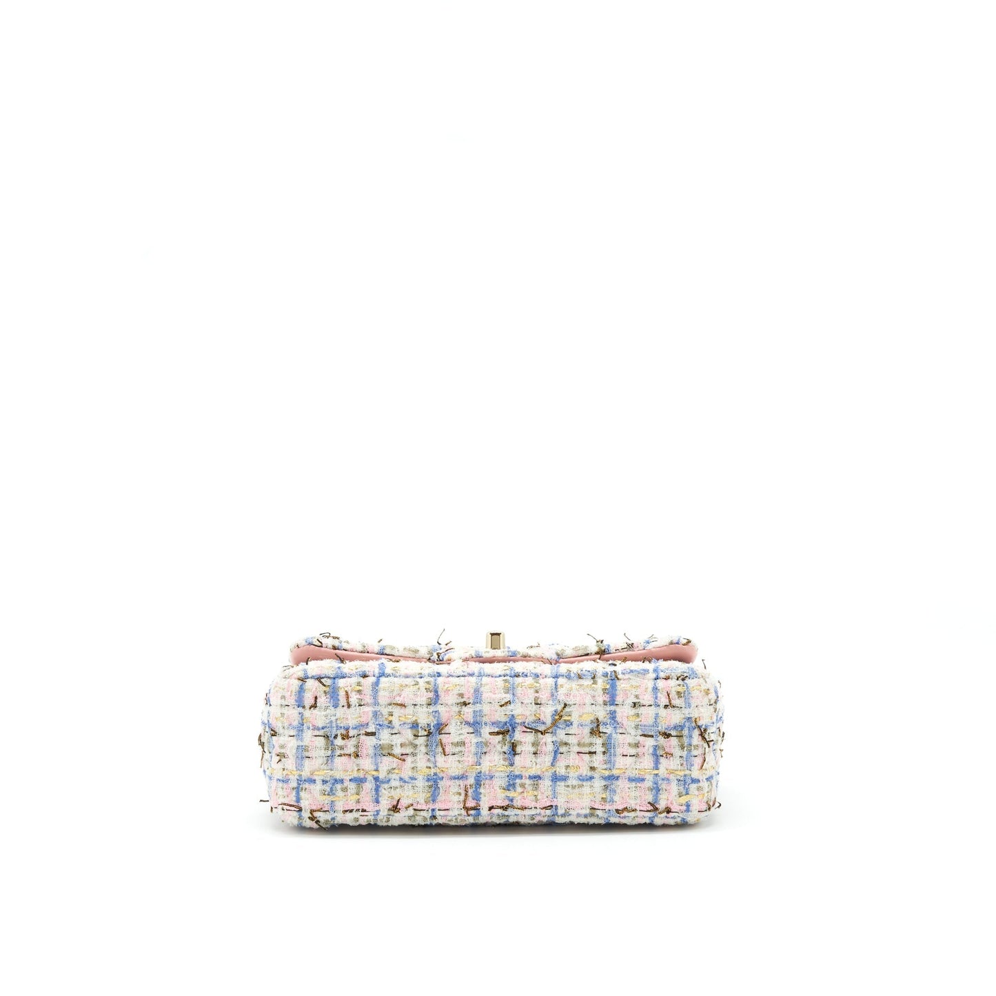 Chanel Mini Rectangular Flap Bag Tweed Multicolour LGHW
